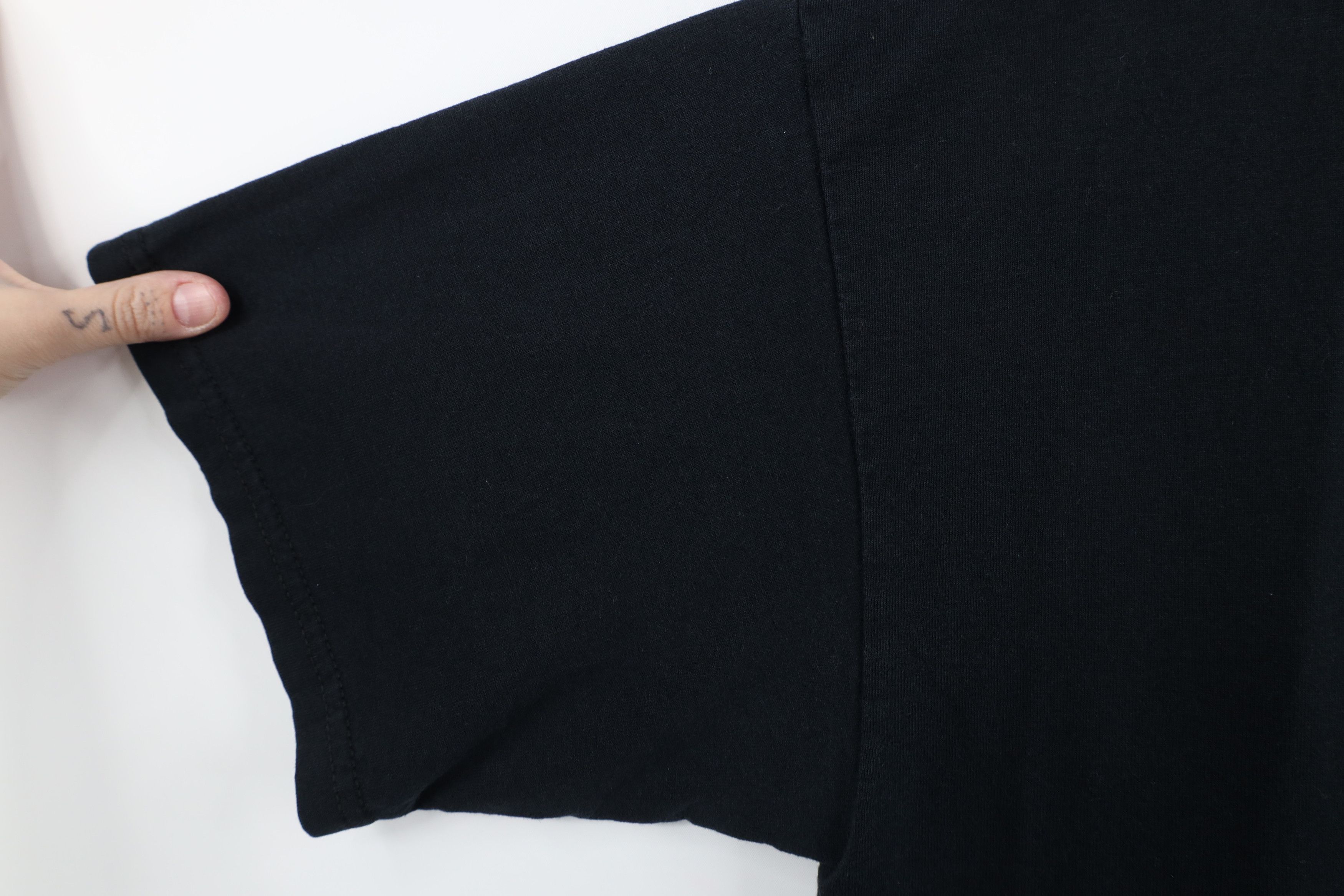 Vintage Vintage 90s Streetwear Heavyweight Cotton T-Shirt Black Size US XL / EU 56 / 4 - 7 Thumbnail