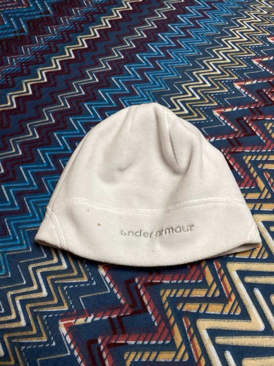 Under Armour Hats white big logo Vintage Under Armour Y2K Streetwear Size ONE SIZE - 6 Thumbnail