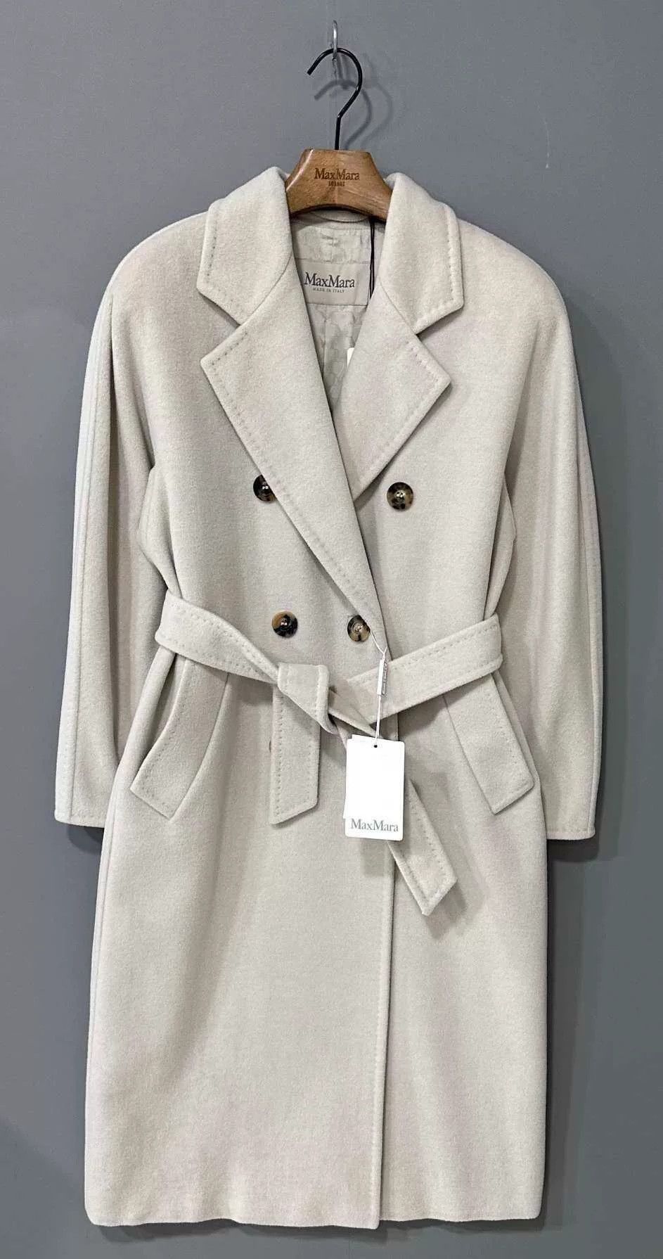 Max Mara light gray 101801 coat by MaxMara Size US XS / EU 42 / 0 - 1 Thumbnail