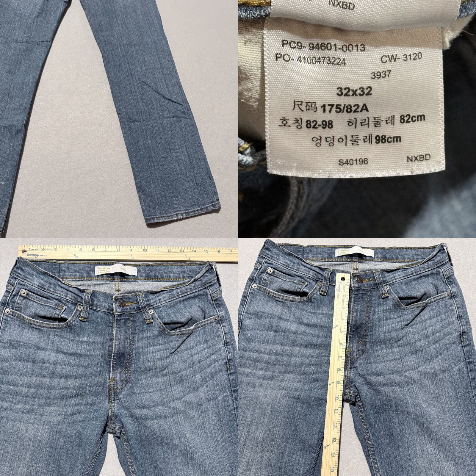 Vintage VINTAGE Signature by Levi Strauss Jeans Men’s Denim Mid Rise Classic Straight 32x32 Blue 5-Pocket Design Men Size US 32 / EU 48 - 8 Thumbnail