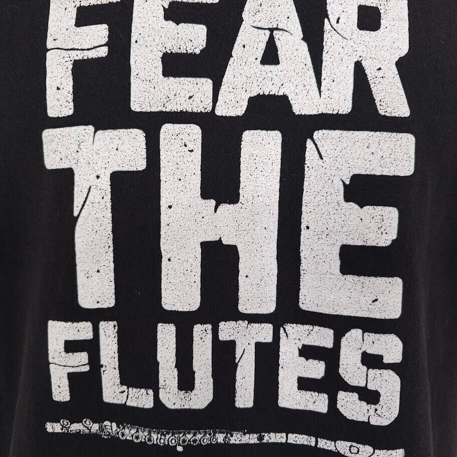 Other Fear The Flutes T Shirt Mens Size Small Black Musical Size US S / EU 44-46 / 1 - 2 Thumbnail
