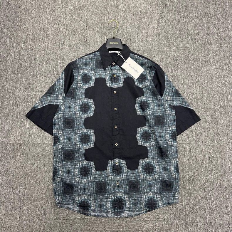 Acne Studios acne studios Printed color matching shirt 2504-Nextarrow Size US S / EU 44-46 / 1 - 1 Thumbnail