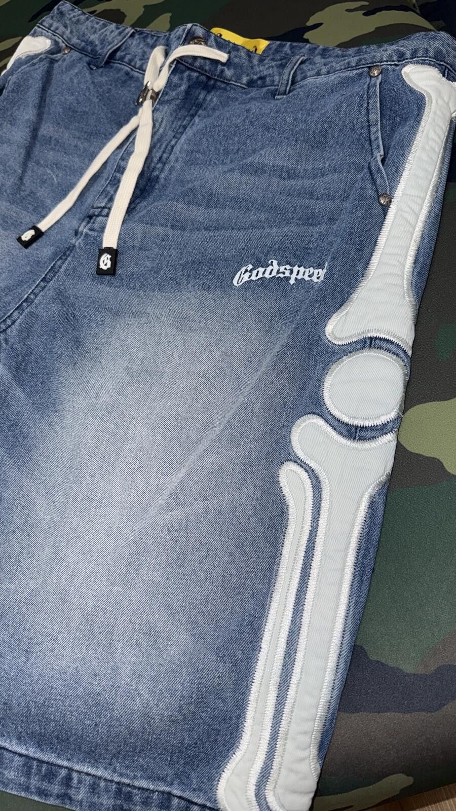 Godspeed Godspeed Blue Fémur Denim Shorts Size US 34 / EU 50 - 2 Thumbnail
