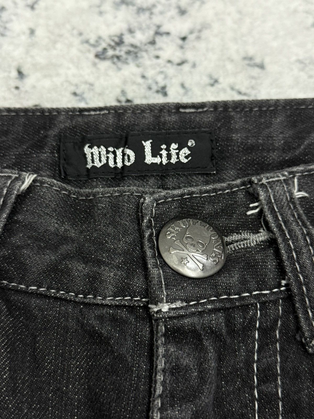 Seditionaries Y2K Wild Life Japan Skull Hexagram Punk Denim Jeans Size US 30 / EU 46 - 11 Thumbnail