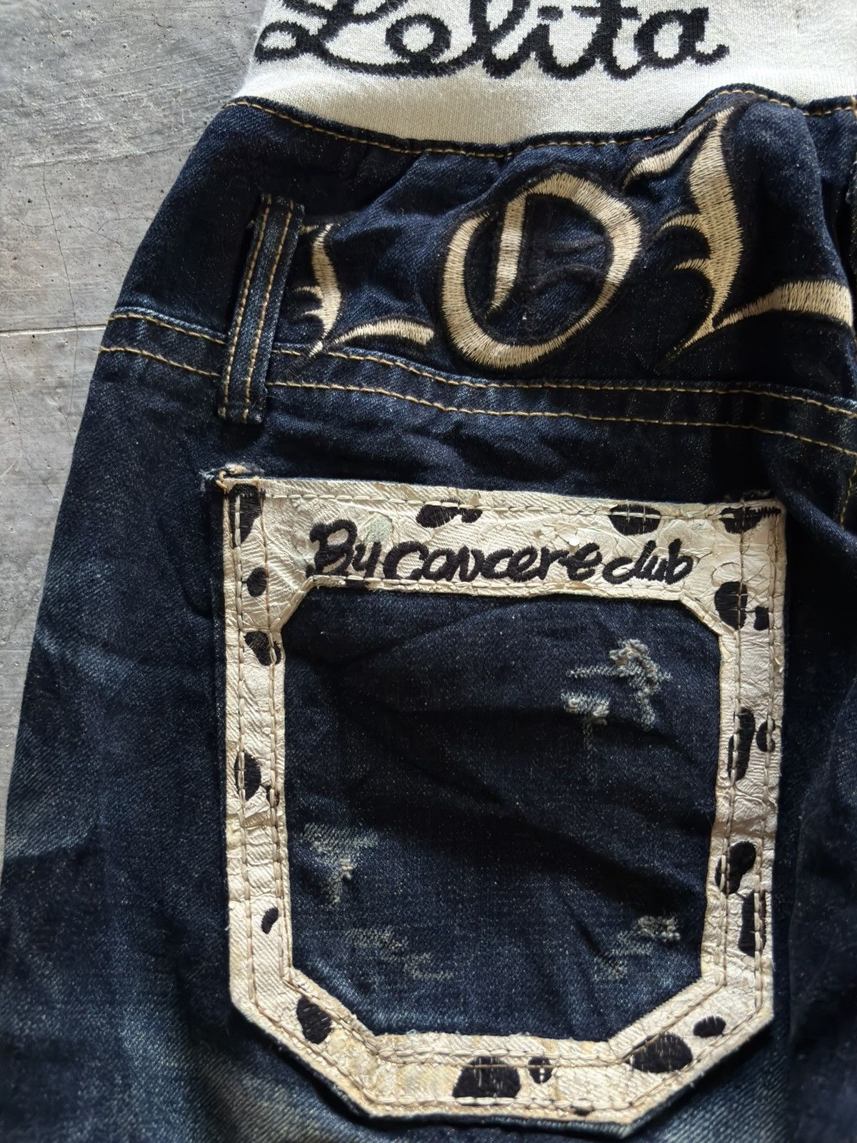 Japanese Brand LOLITA CONCERT CLUB elastic waist distressed yoshitomo nara Size US 29 - 13 Thumbnail