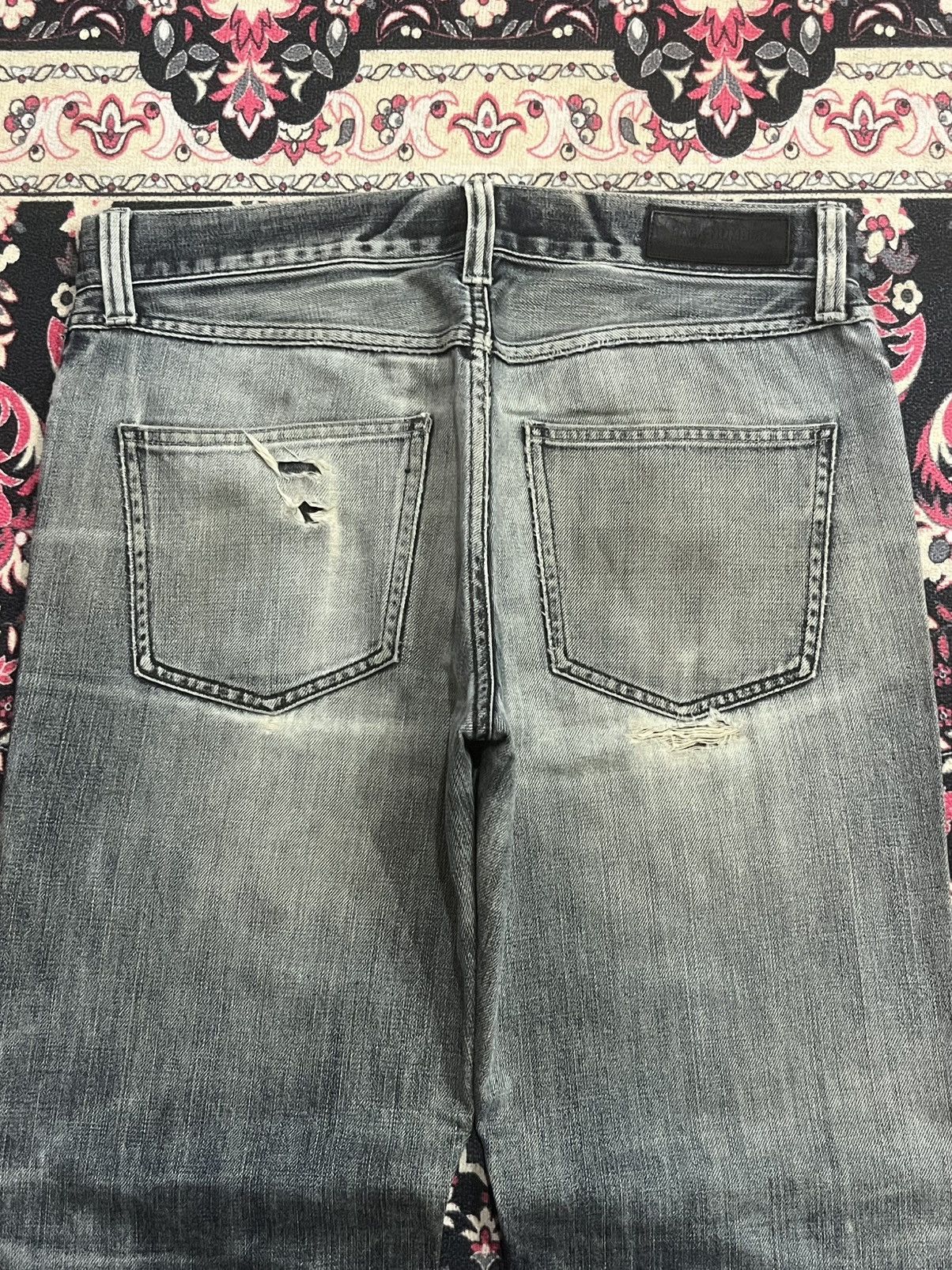 Black Label Vintage Japanese Brand Back Number Black Label Blowout Jeans Size US 32 / EU 48 - 7 Thumbnail
