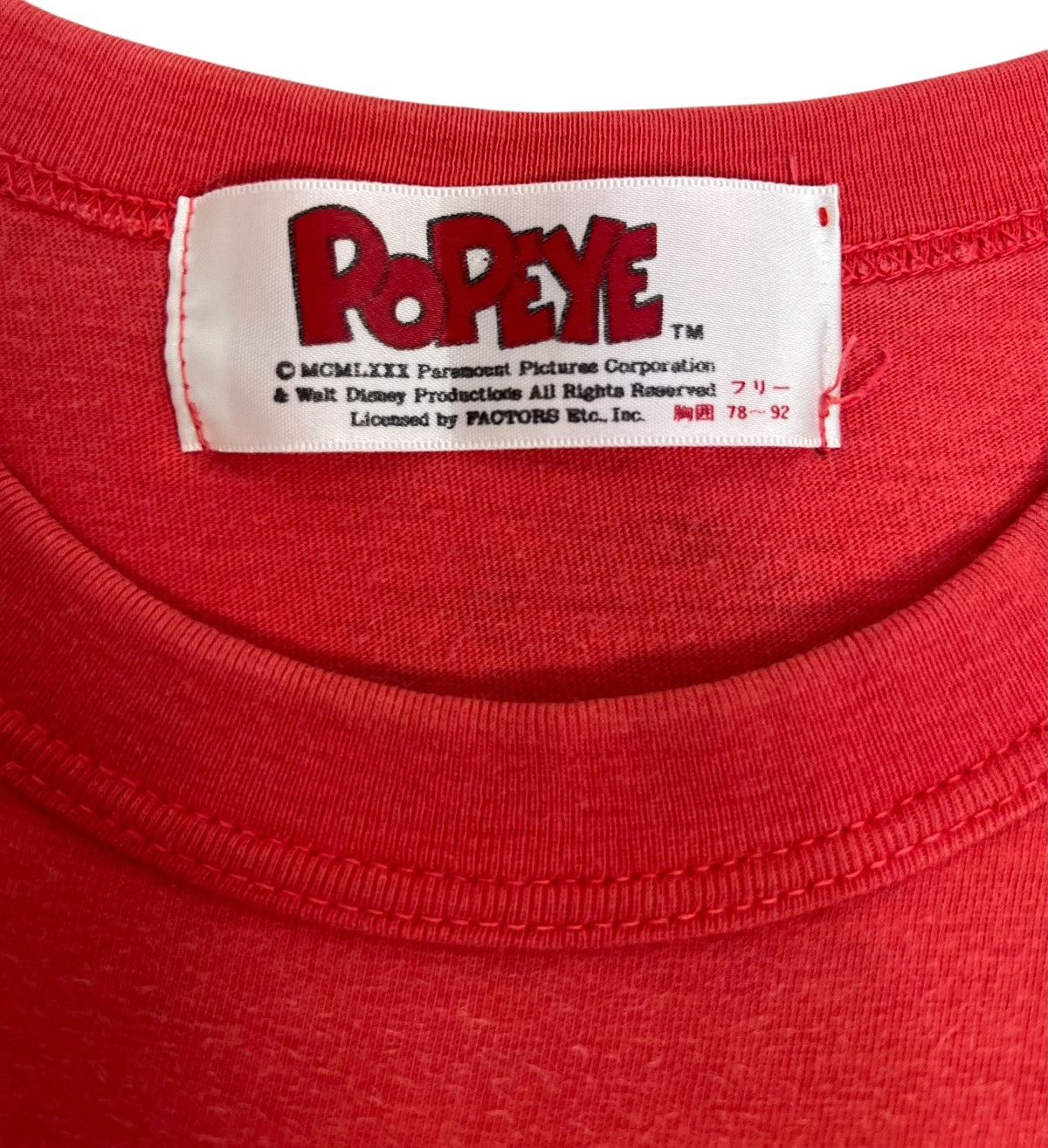 Anime × Cartoon Network × Vintage 80s Vintage POPEYE Tee Size US M / EU 48-50 / 2 - 4 Thumbnail
