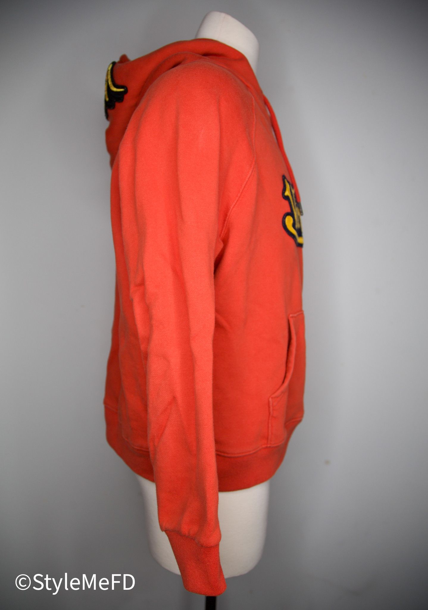 Von Dutch VINTAGE VON DUTCH ORANGE LOGO & EYEBALL PATCH HOODIE Size US M / EU 48-50 / 2 - 4 Thumbnail