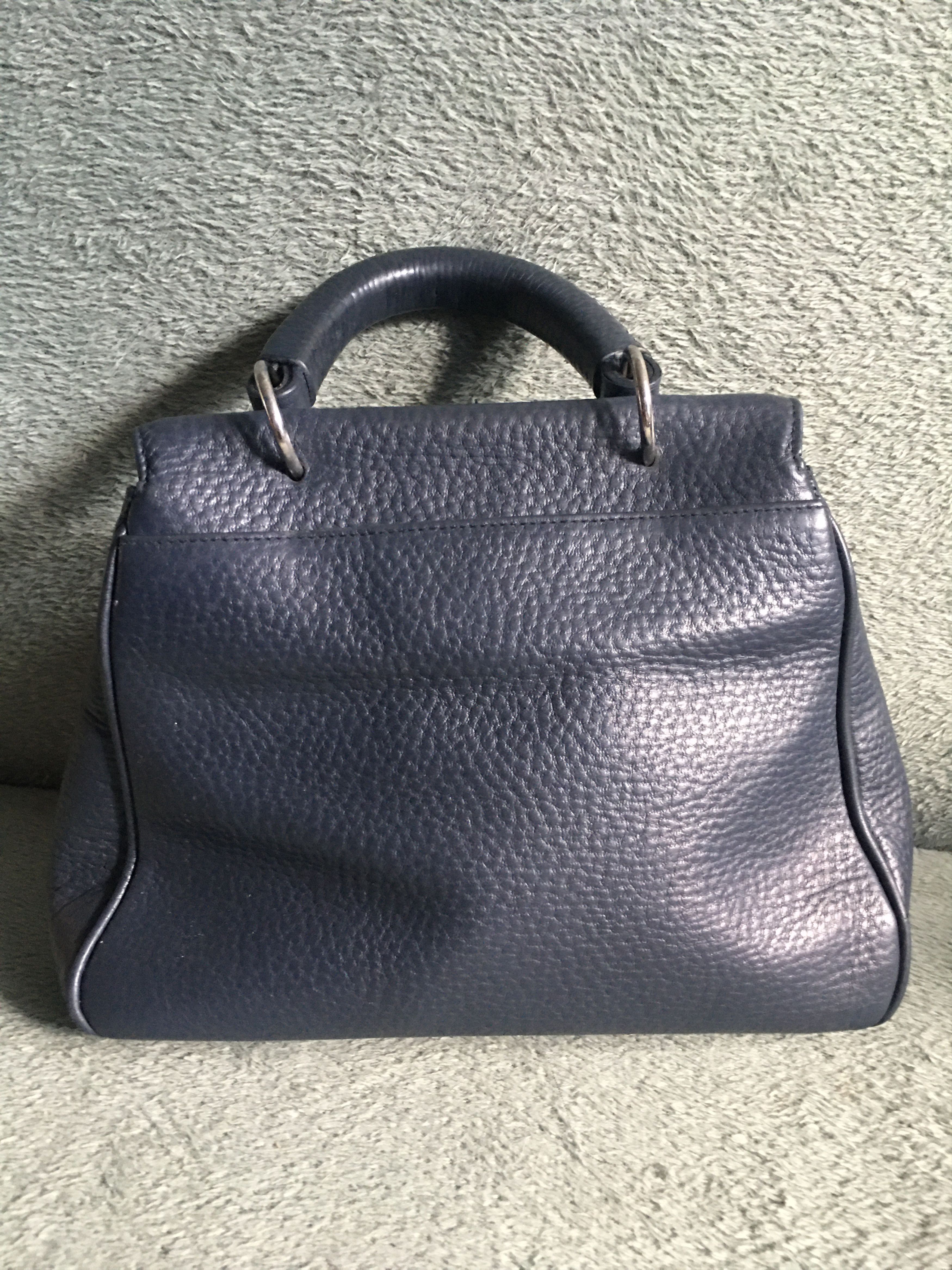 Bogner Bogner Blue Leather Bag Handbag Size ONE SIZE - 2 Thumbnail