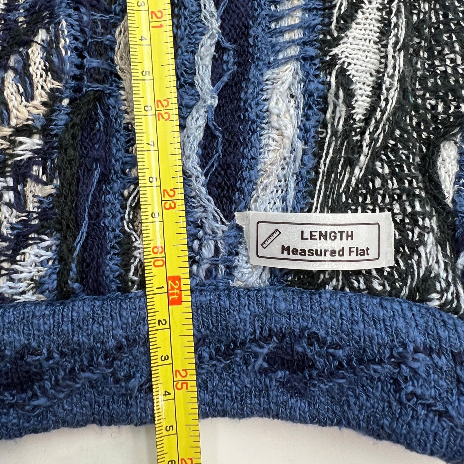 Coogi Coogi Classic Linen Pullover Crewneck Sweater Blue 3D Knit Size US M / EU 48-50 / 2 - 7 Thumbnail