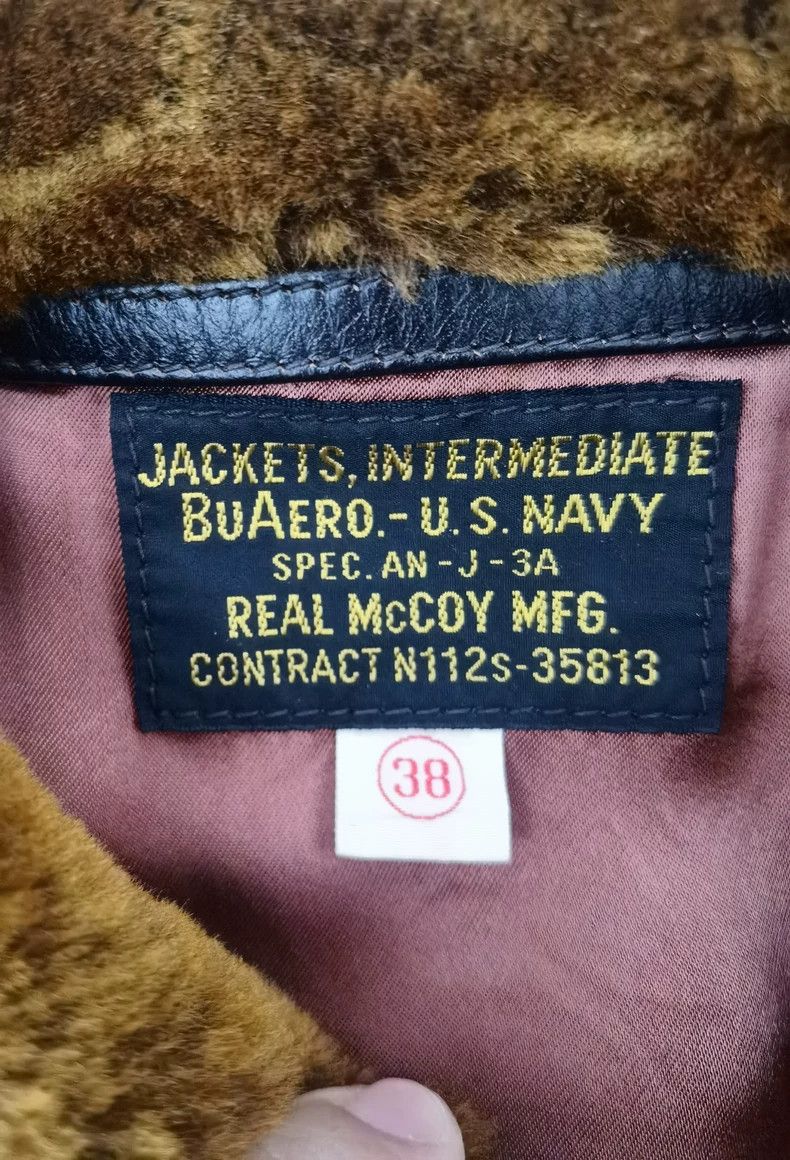 The Real McCoy's The Real McCoys Size38 Vintage American Pilot Horsehide Jac Size US M / EU 48-50 / 2 - 3 Thumbnail