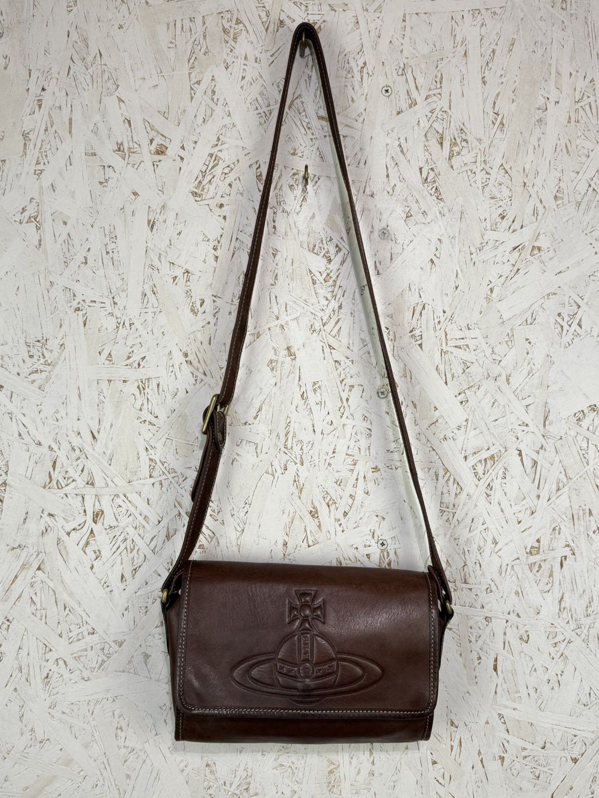Vivienne Westwood Vivienne Westwood Gold Label Embossed Leather Shoulder Bag Size ONE SIZE - 2 Thumbnail