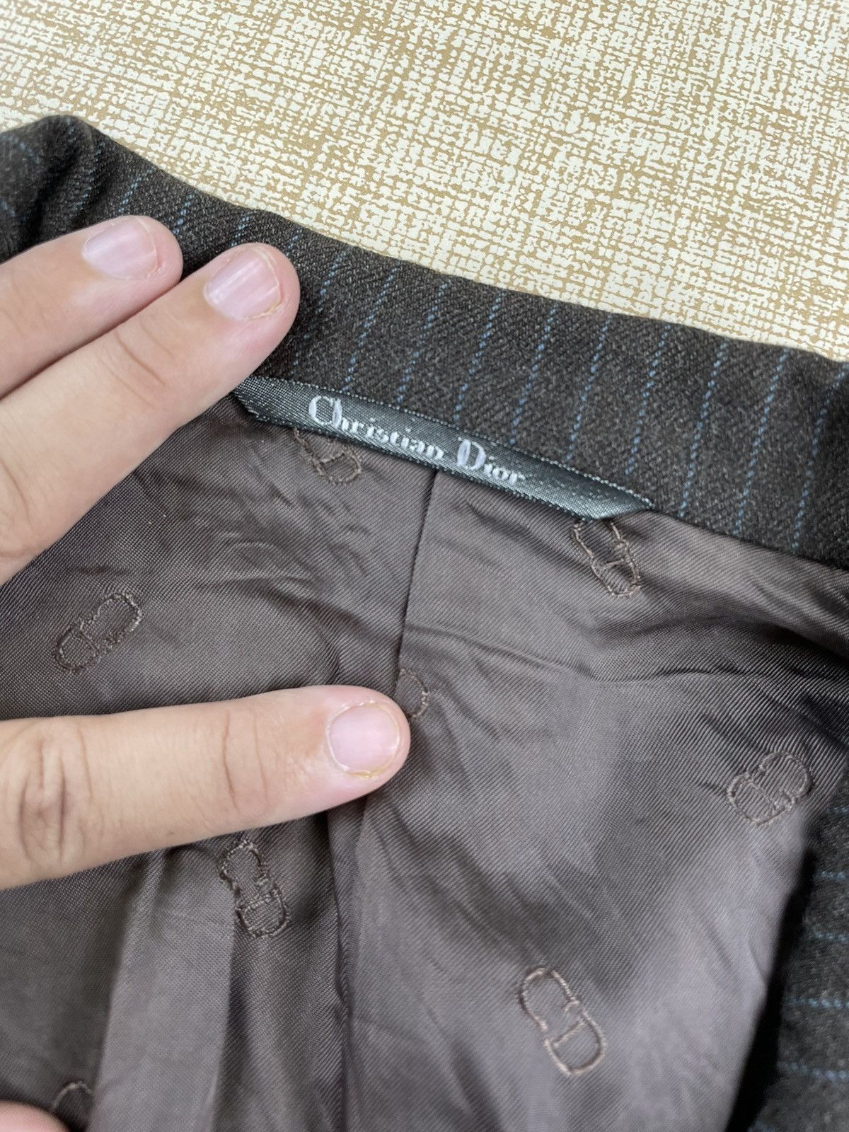 Christian Dior Monsieur Vintage Christian Dior Double Collar Harringbone Wool Blazer Size US M / EU 48-50 / 2 - 5 Thumbnail