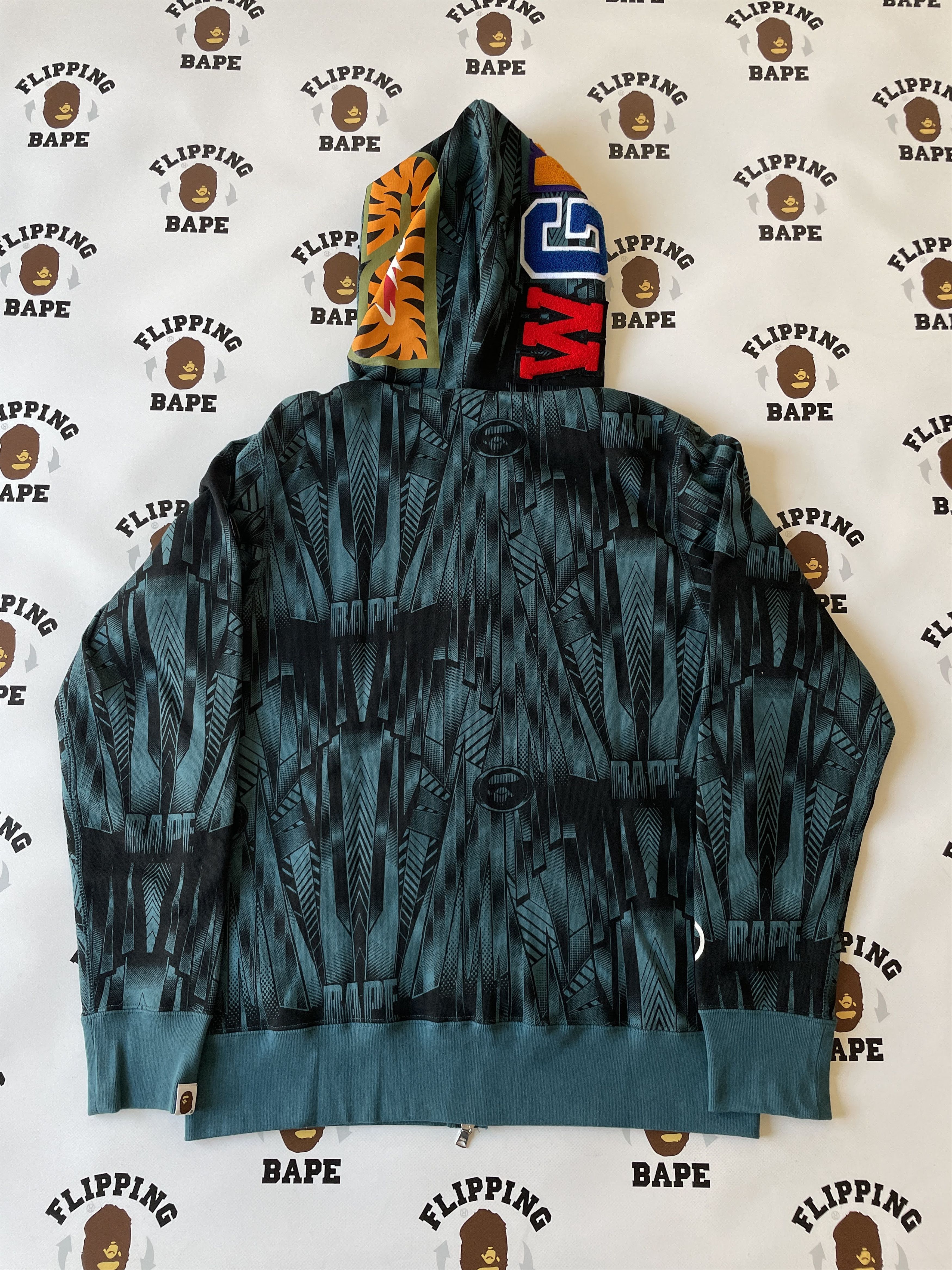 Bape BAPE SPEED RACER SHARK FULL ZIP HOODIE (2023) Size US XL / EU 56 / 4 - 5 Thumbnail
