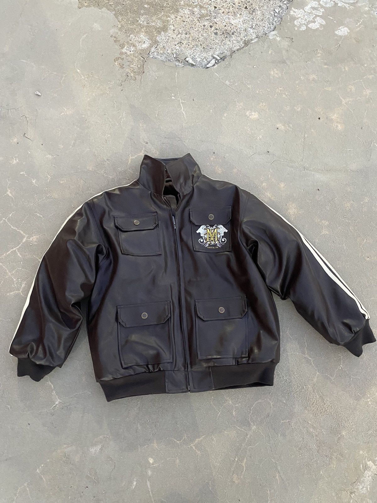 Mecca × Vintage Vintage Mecca USA winter leather puff jacket Size US S / EU 44-46 / 1 - 2 Thumbnail