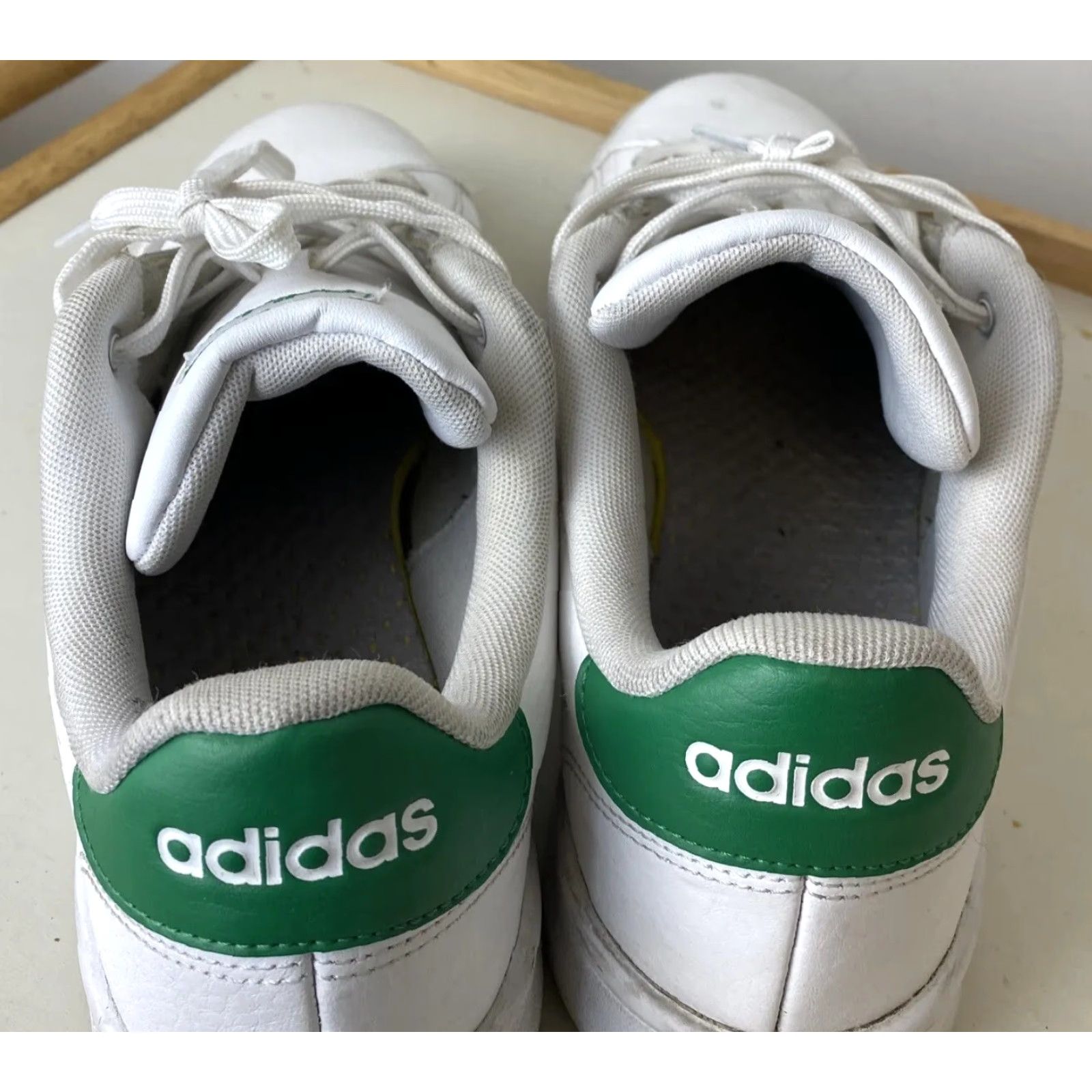 Adidas Adidas Cloudfoam Advantage Leather Sneakers Men Size 10 White ATHLETIC sneakers Size US 10 / EU 43 - 5 Thumbnail
