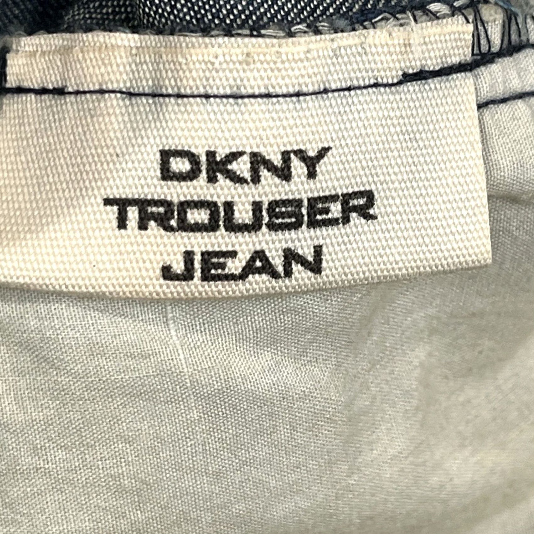 DKNY DKNY JEANS Trouser Jean Pants Flare Leg Lightweight Womens Regular 14 Blue 100% Cotton Size 29" - 4 Thumbnail
