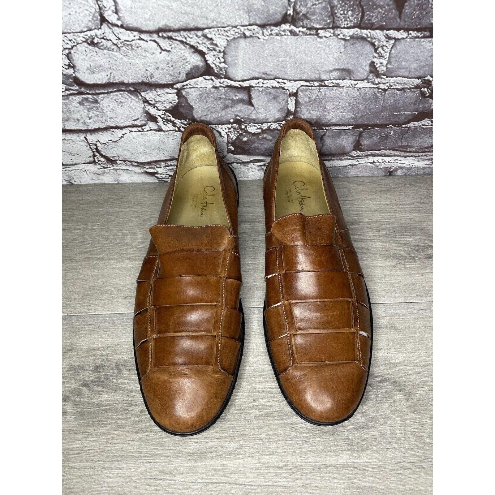 Cole Haan Cole Haan Collection Air Brown Leather Fisherman Sandals Men Size US 12 / EU 45 - 18 Thumbnail