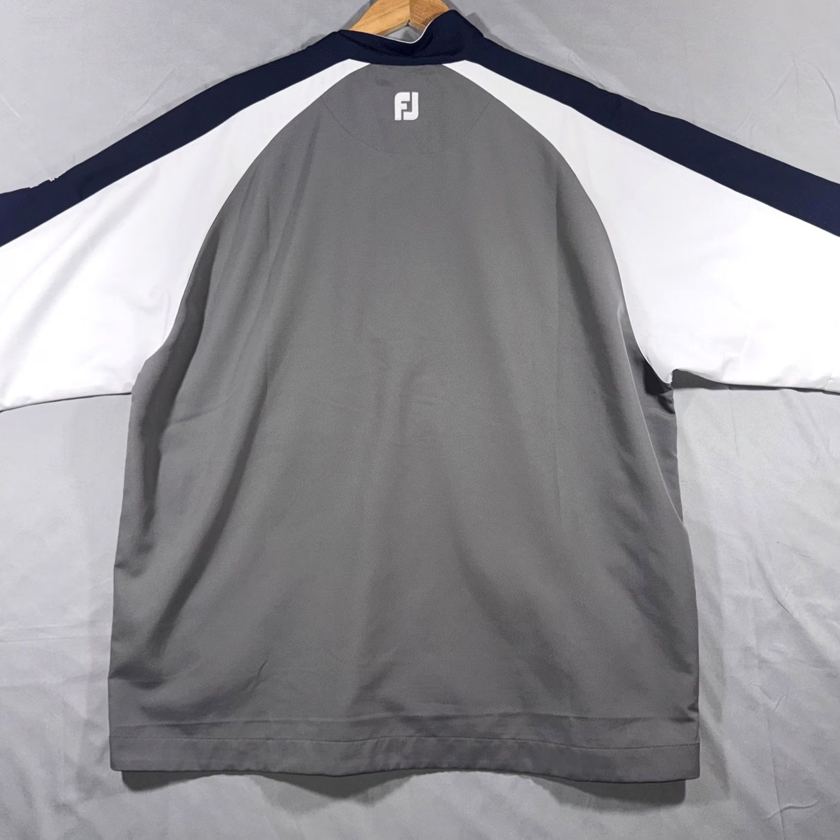 Footjoy FootJoy Short Sleeve 1/2 Zip Golf Windbreaker Jacket Gray XL Boundary Oak Mens Size US XL / EU 56 / 4 - 2 Thumbnail