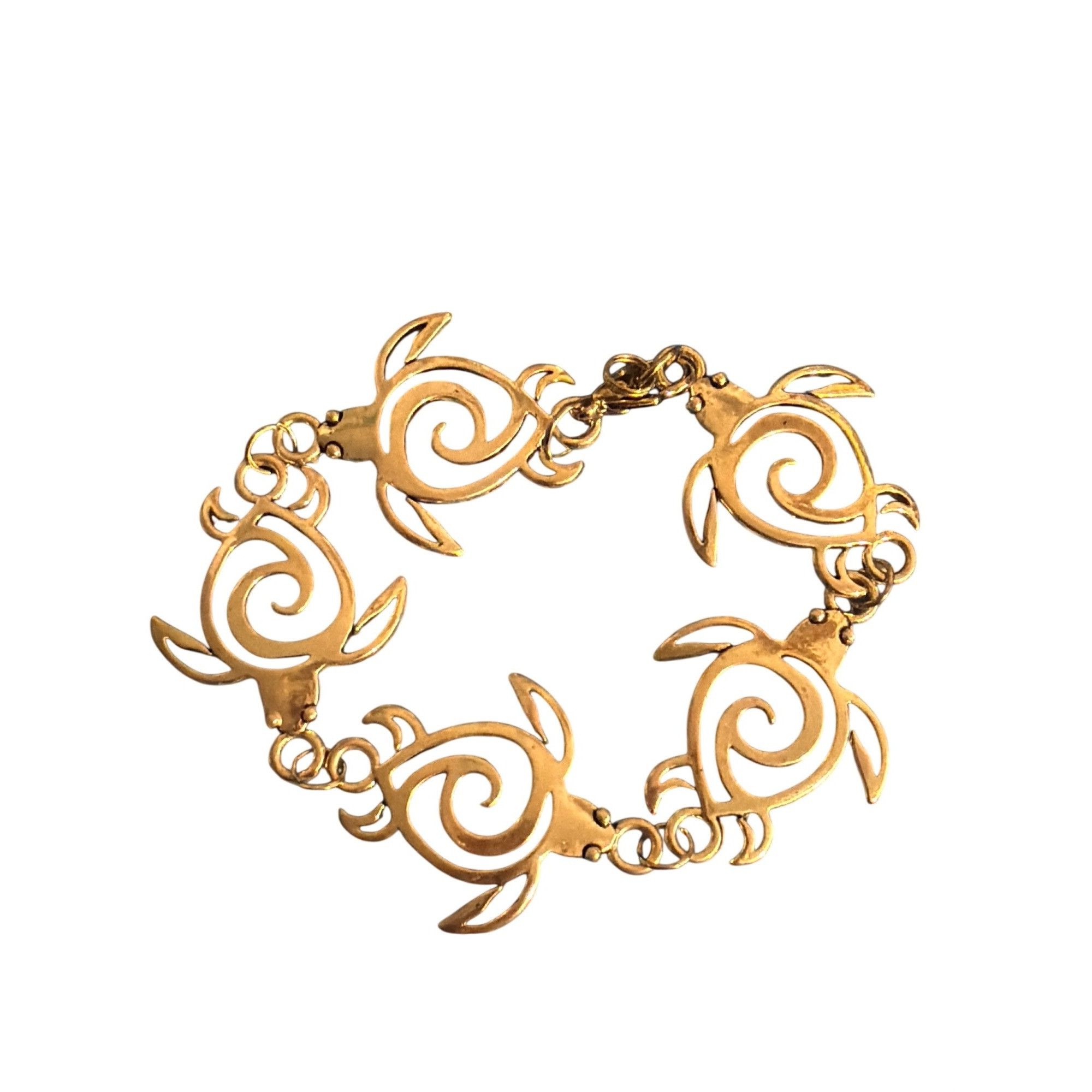 Other Silver Tone Sea Turtle Link Bracelet Openwork Beach Vacation Size ONE SIZE - 3 Thumbnail