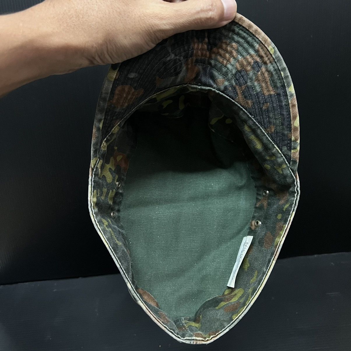 Vintage 🔥HOT DROPS🔥German Army Flecktarn Cap Hat Camo Military Size ONE SIZE - 6 Thumbnail
