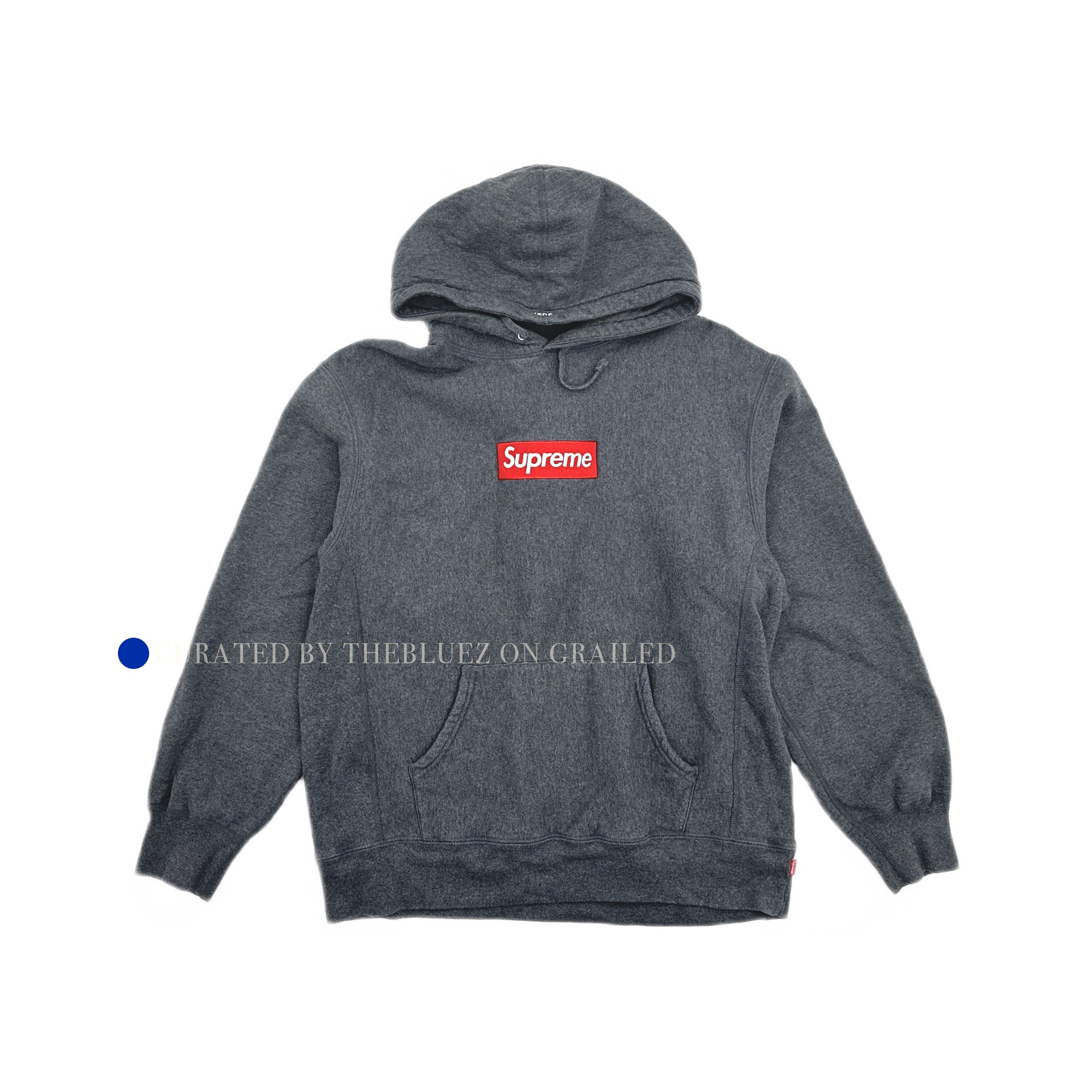 supreme Swarovski Box Logo Hooded グレー Supreme Supreme Swarovski grey box logo hood hoodie sweatershirt