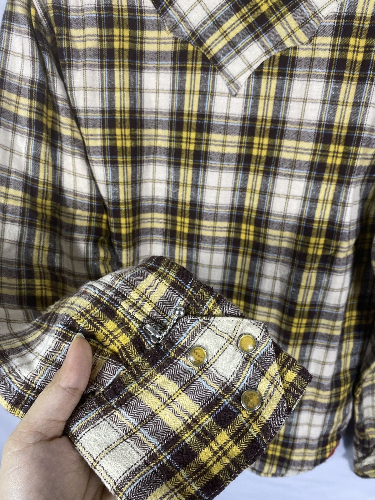 Yohji Yamamoto SICK JAPANESE SKULL FLIGHT BUTTON SHIRT IRON HEARTS STYLE Size US L / EU 52-54 / 3 - 4 Thumbnail