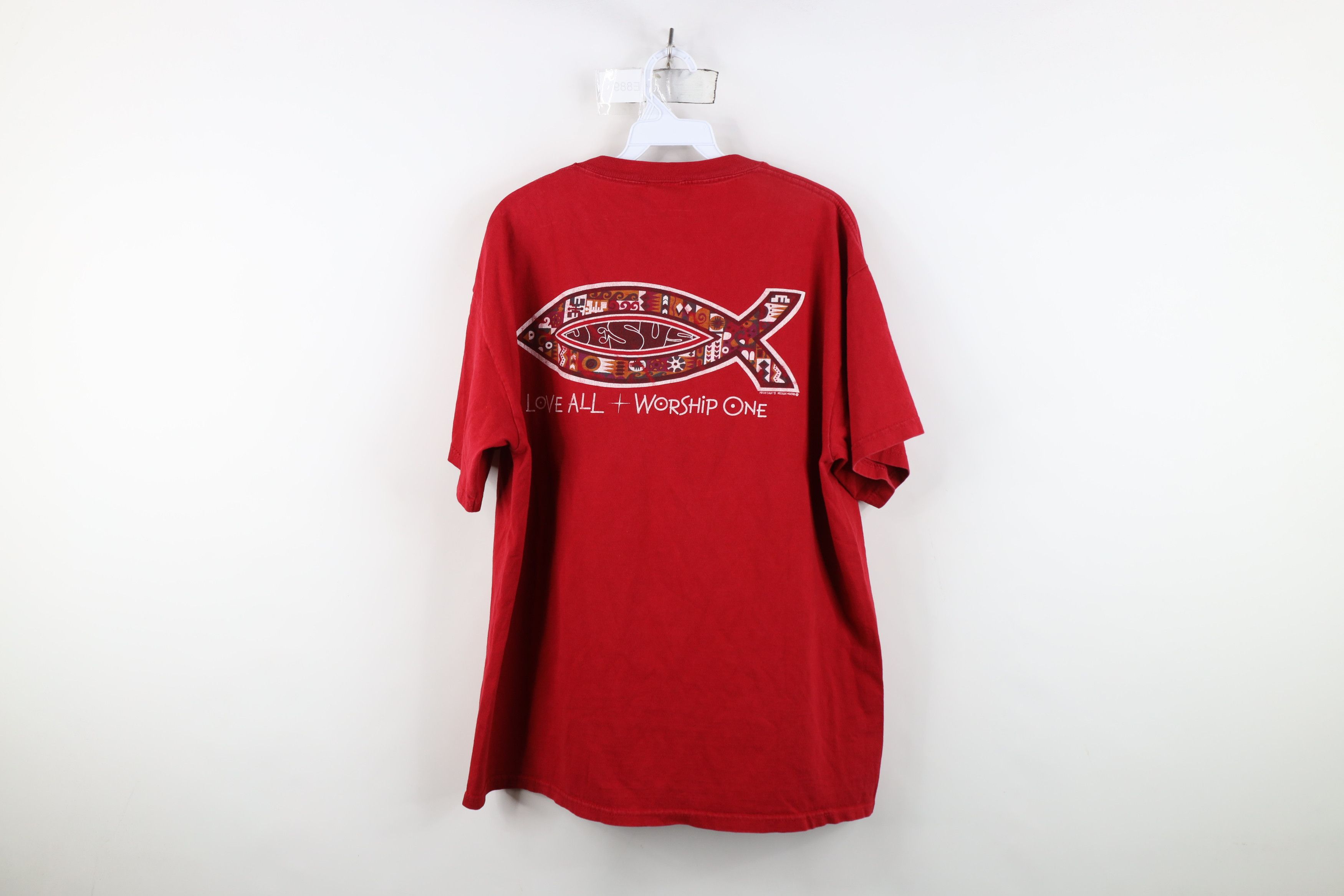 Vintage Vintage Streetwear Christian Love All Worship One T-Shirt Size US XL / EU 56 / 4 - 13 Thumbnail