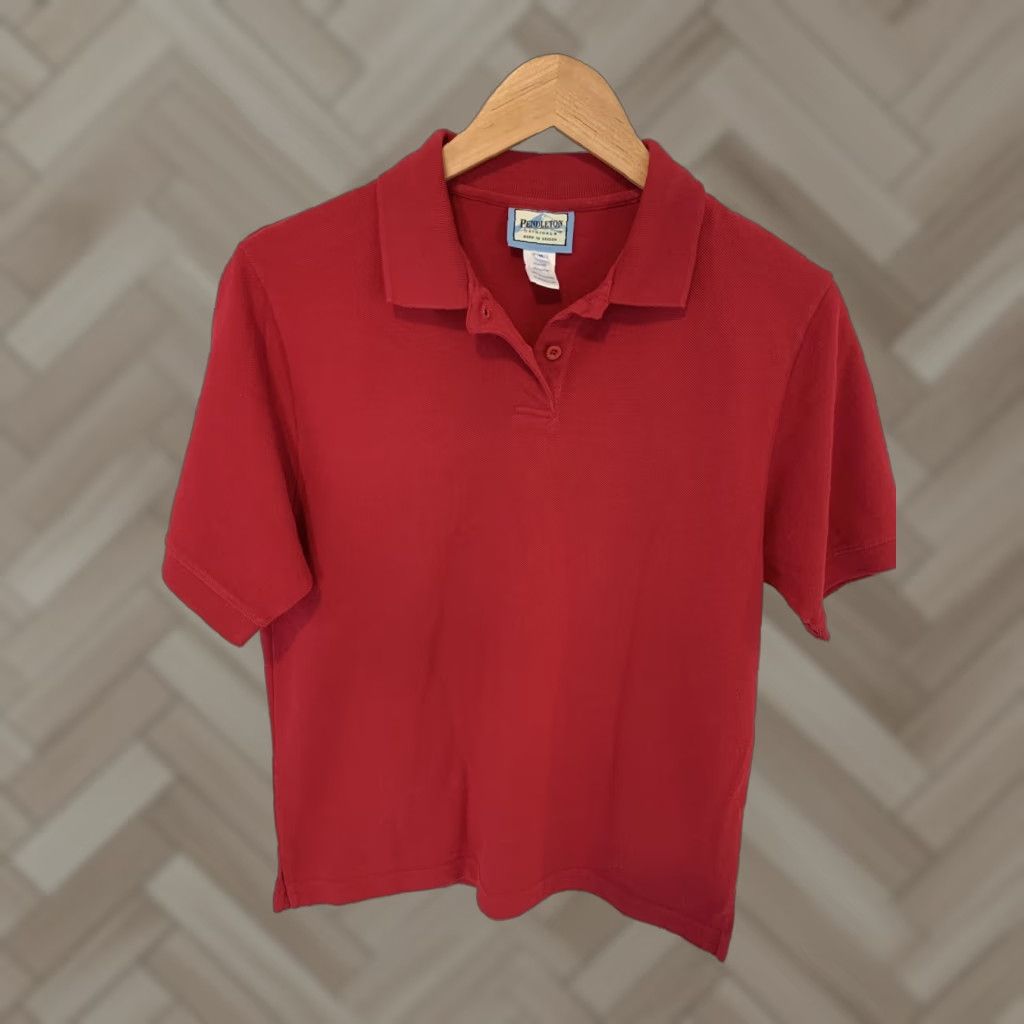 Pendleton Pendleton Short Sleeve Button-Front Polo Shirt Mens M Red Size US M / EU 48-50 / 2 - 1 Thumbnail