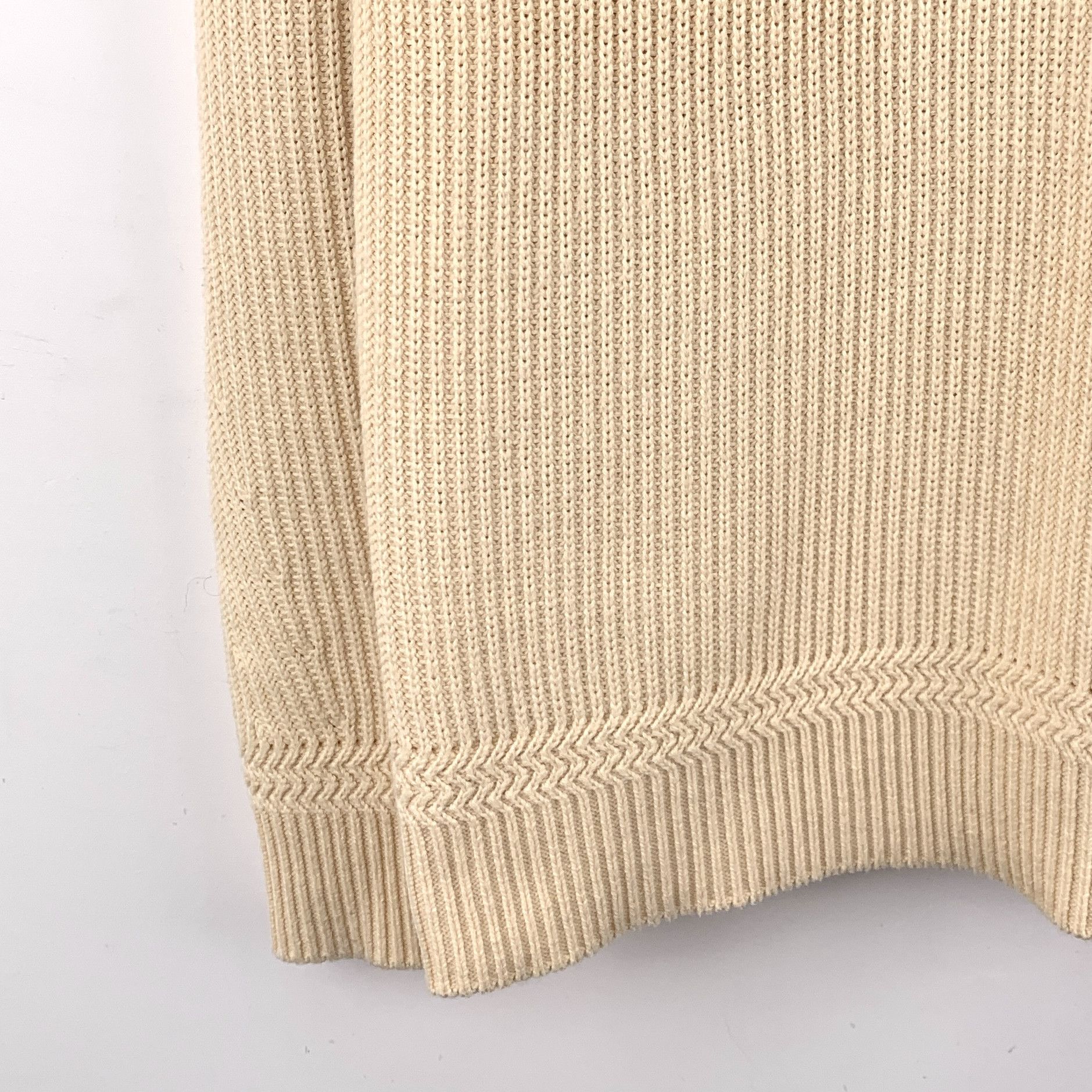 Z Zegna Zegna Striped Cashmere Sweater Beige (50R) Size US M / EU 48-50 / 2 - 5 Thumbnail