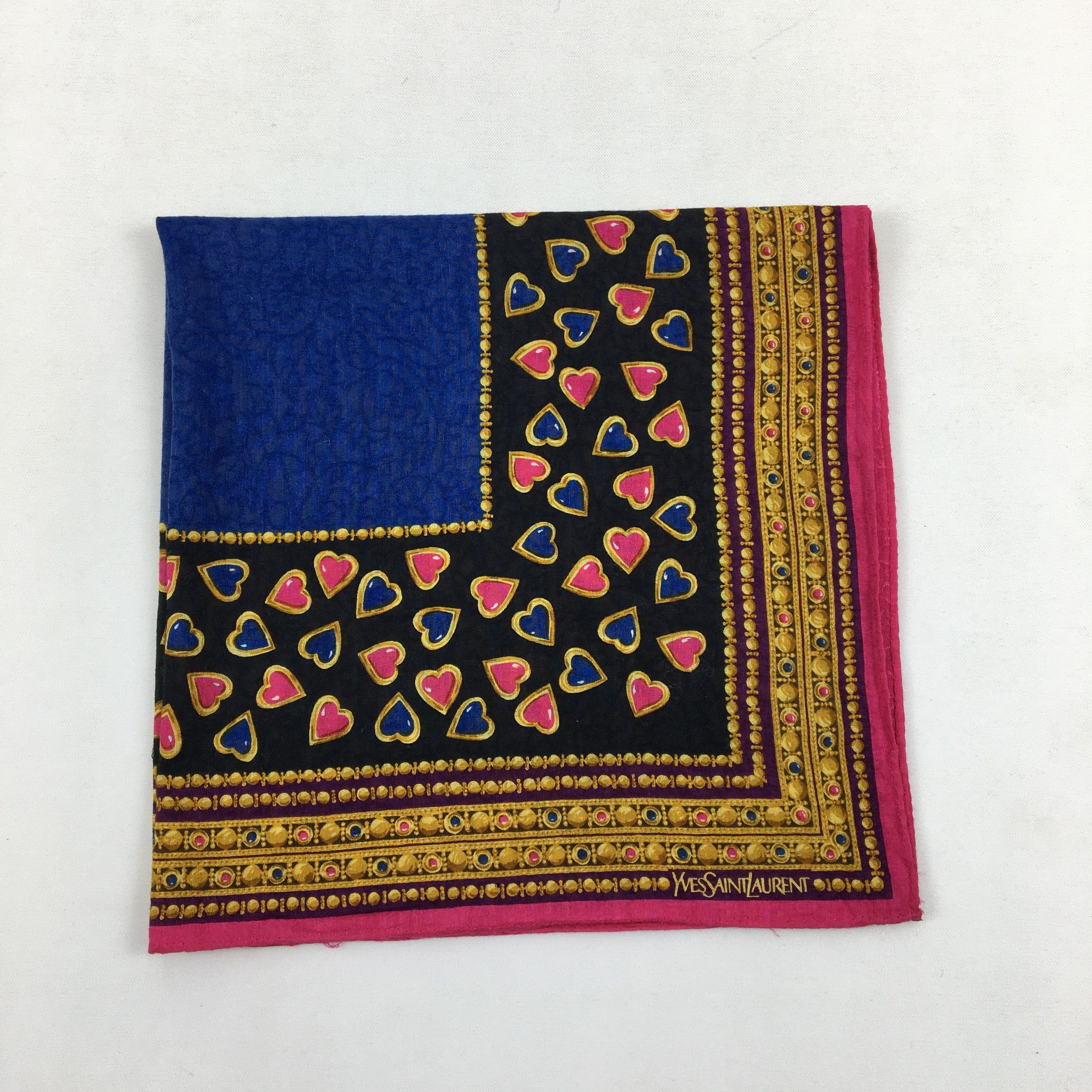 Vintage × Yves Saint Laurent Vintage Yves Saint Laurent Handkerchief Neckerchief Bandana Size ONE SIZE - 4 Thumbnail