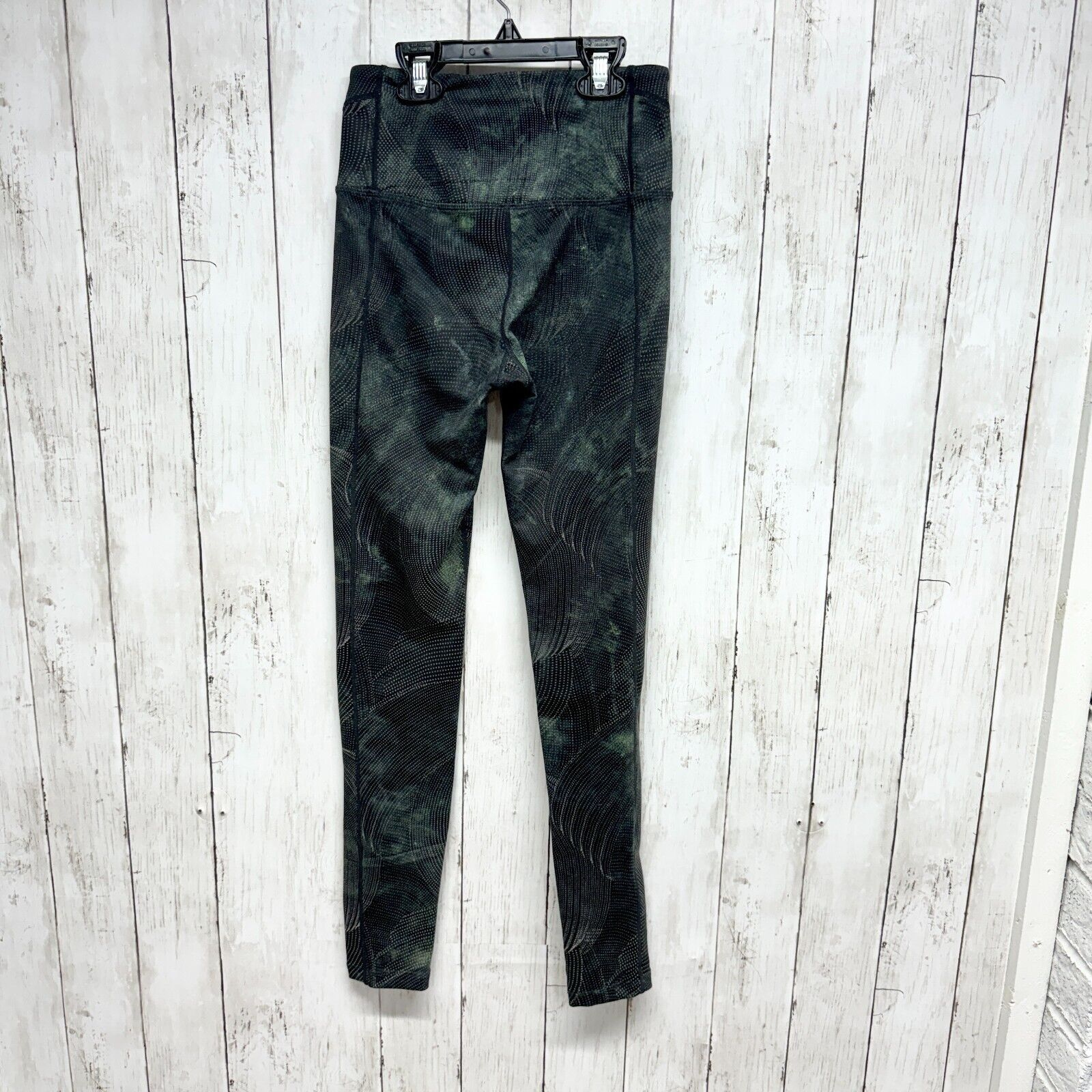 Free People FREE PEOPLE XS Black Green Marble High-Waist Ankle Leggings Size 24" / US 00 / IT 34 - 2 Thumbnail