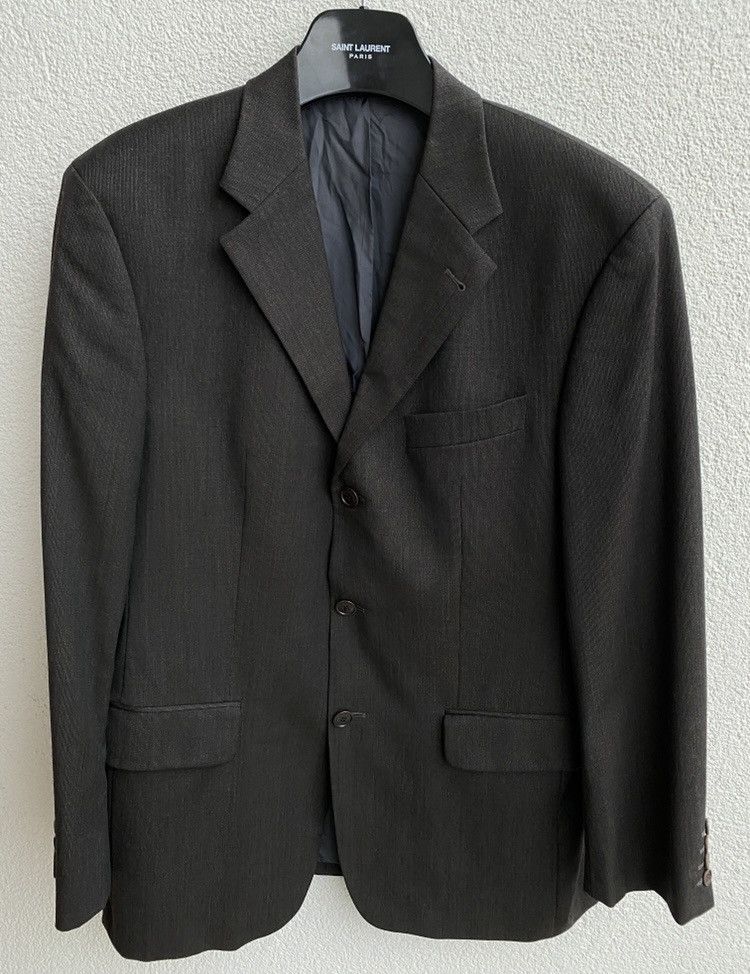 Yves Saint Laurent YSL Blazer Grey YSL Jacket Size US L / EU 52-54 / 3 - 1 Thumbnail