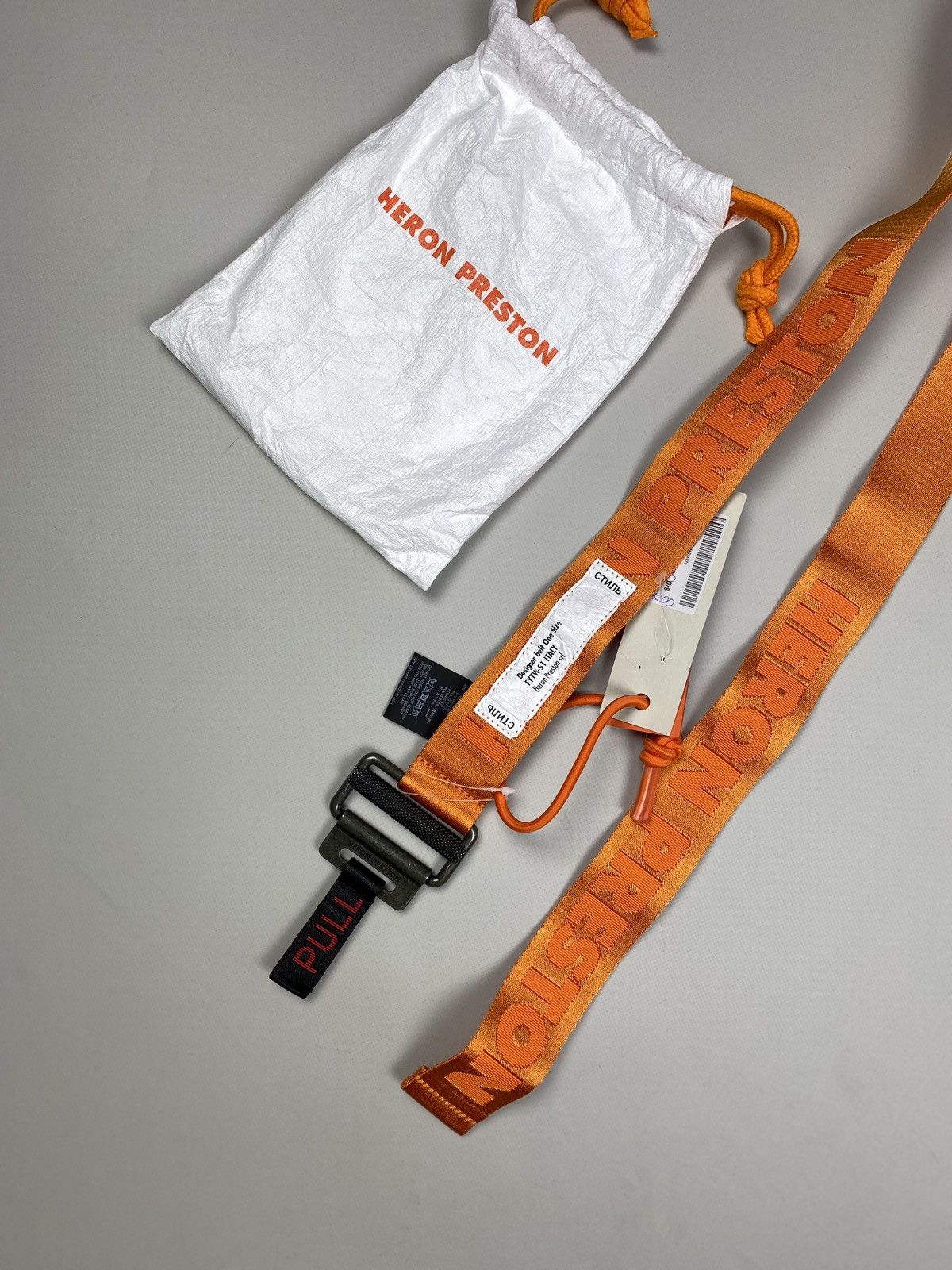 Heron Preston BNWT! Heron Preston KK Tape Magnetic Belt One Size Orange Size ONE SIZE - 7 Thumbnail