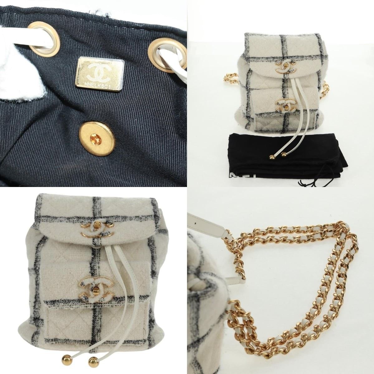 Chanel Chanel Tweed Backpack Size ONE SIZE - 5 Thumbnail