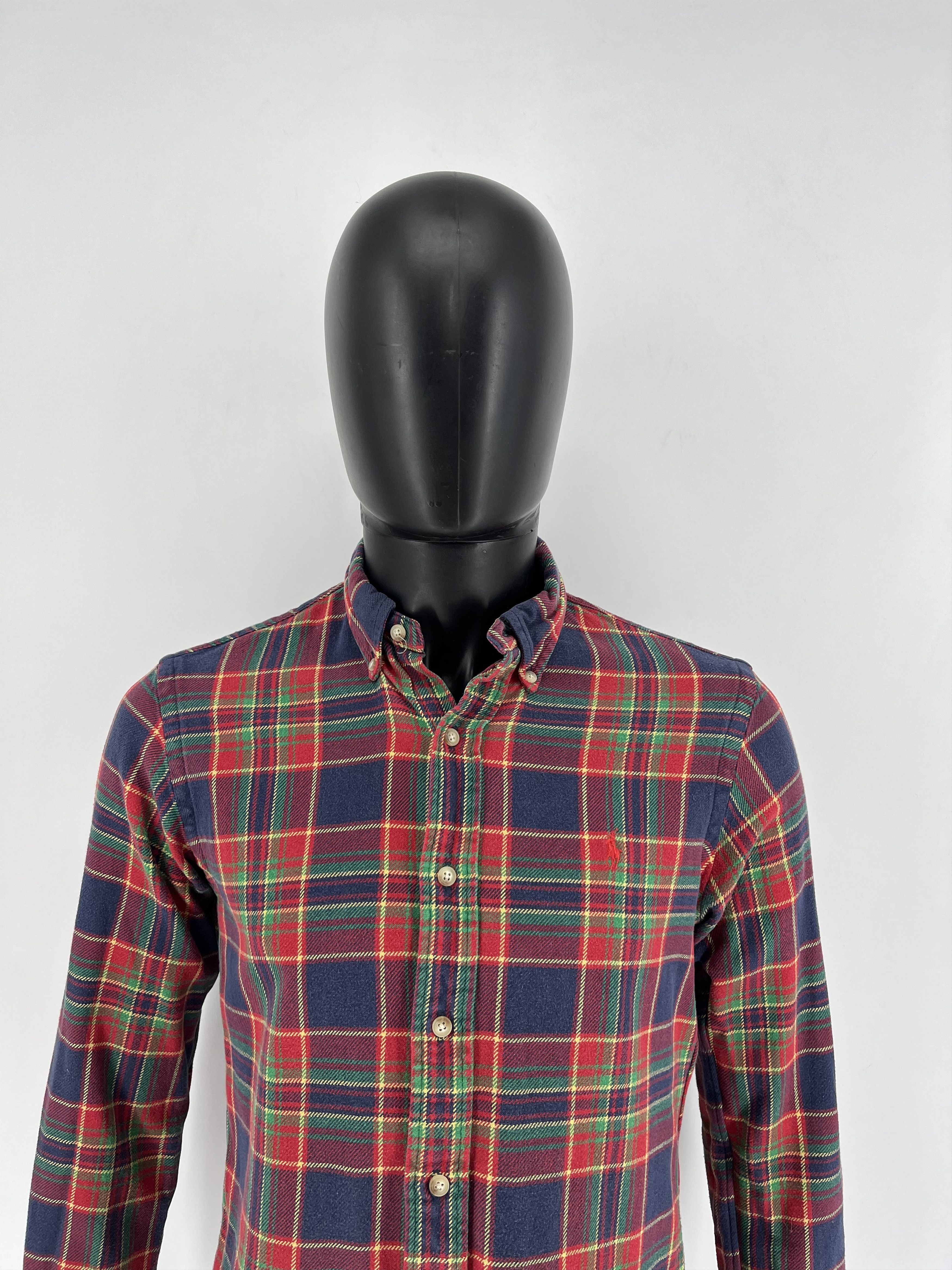 Polo Ralph Lauren × Ralph Lauren Vintage Flannel Polo Raplh Lauren Plaid Shirt Travis style Size US S / EU 44-46 / 1 - 1 Thumbnail