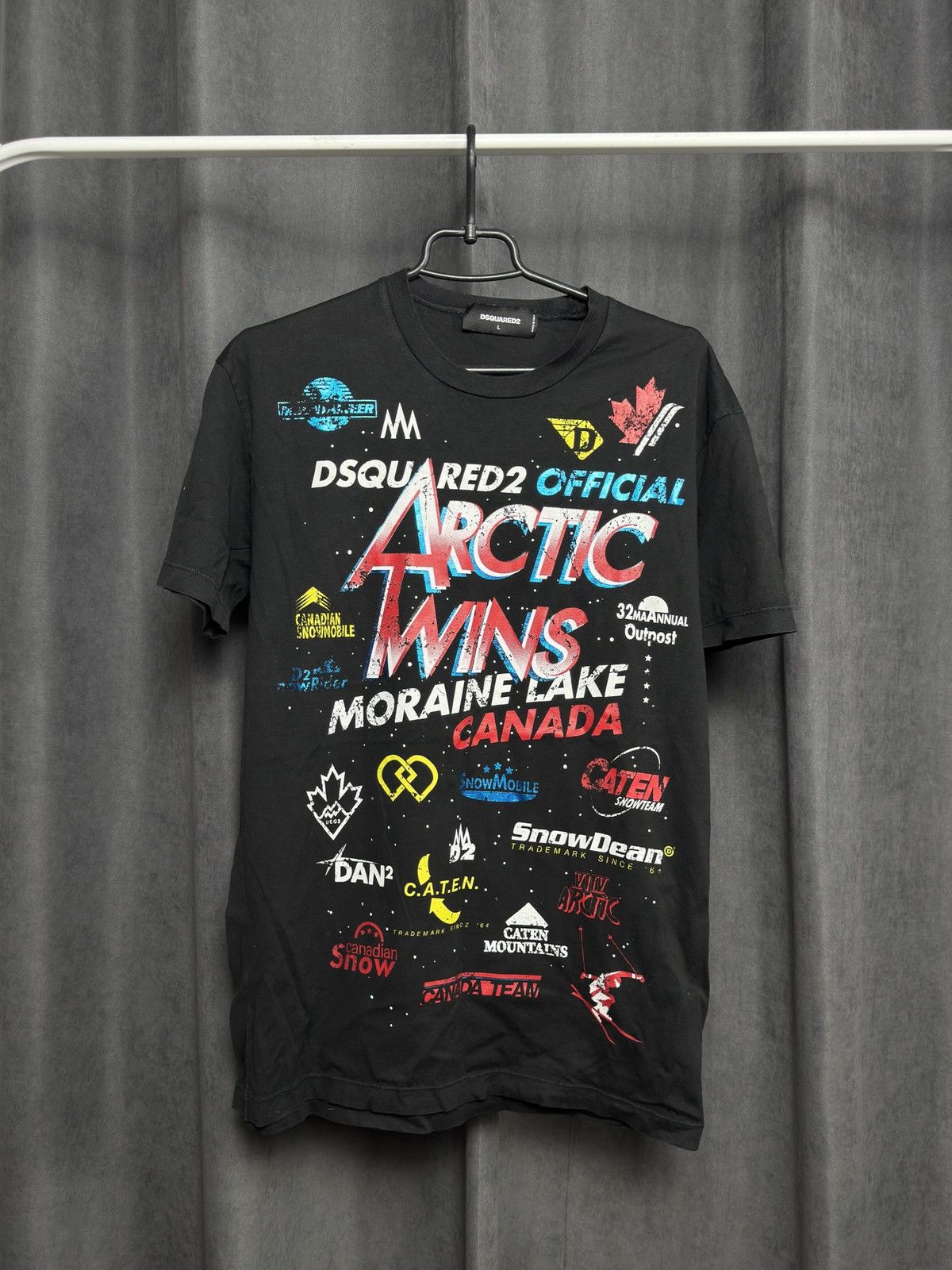 Dsquared2 DSQUARED2 ARCTIC TWINS CANADA RARE SHORT SLEEVE TEE Size US L / EU 52-54 / 3 - 1 Thumbnail