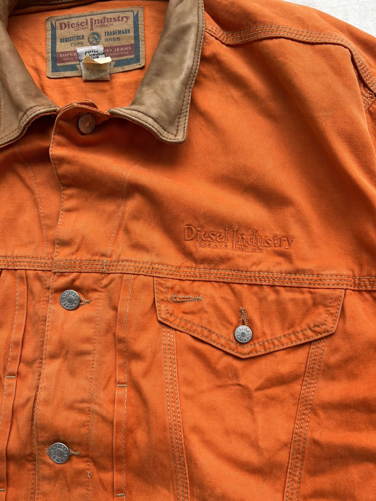 Diesel × Vintage Vintage 90s Diesel Denim Jacket Size US L / EU 52-54 / 3 - 14 Thumbnail