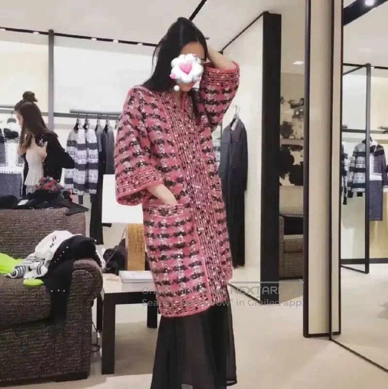 Chanel Chanel Pink Wool Winter Coat for Women . Size S / US 4 / IT 40 - 6 Thumbnail