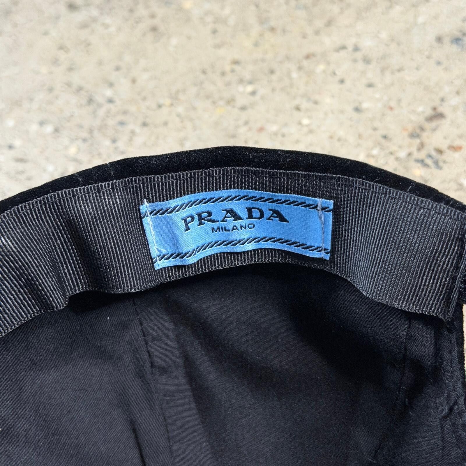 Prada Prada Velvet Baseball Cap Size ONE SIZE - 8 Thumbnail