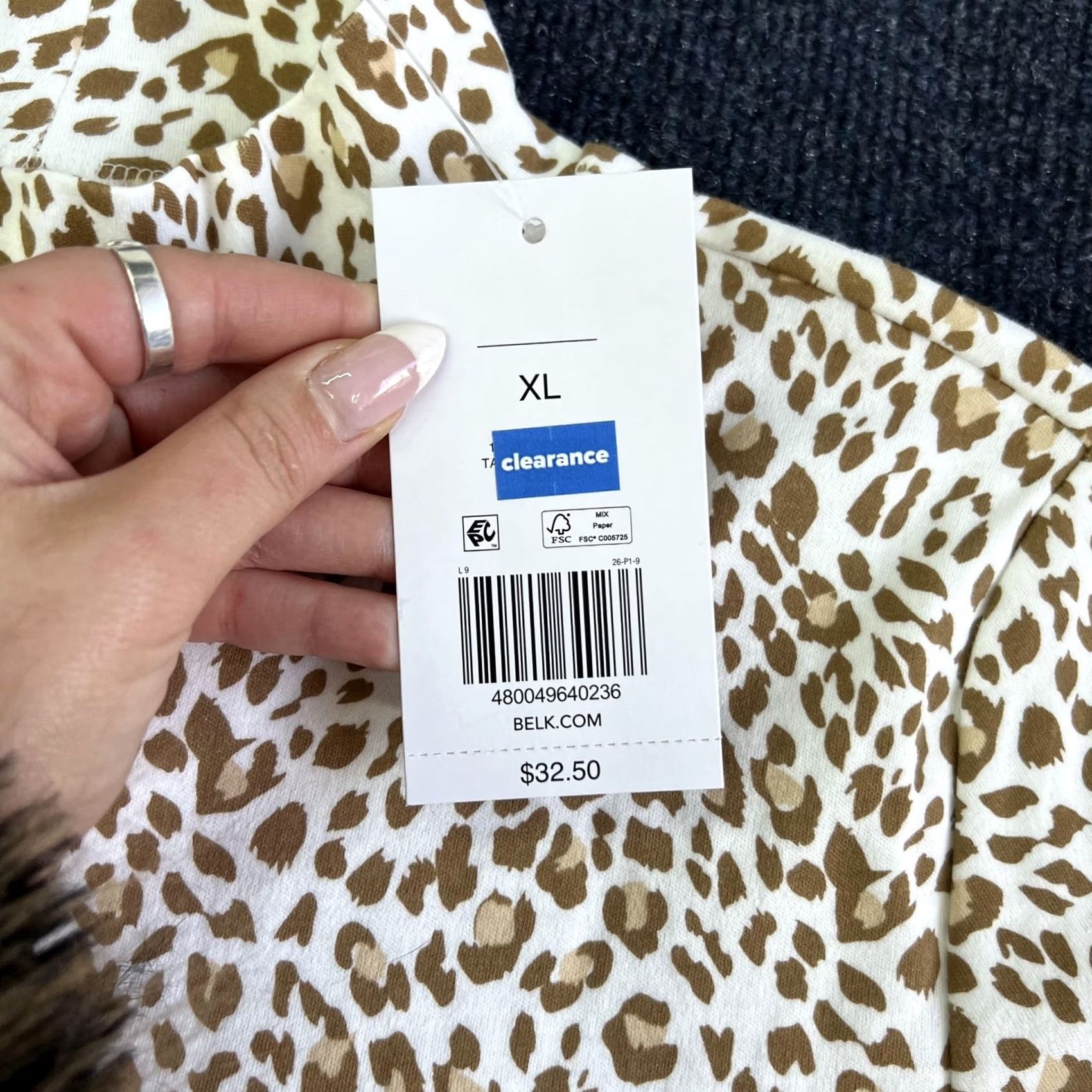 Vintage Kim Rogers Shirt Womens XL Brown Leopard Print Long Sleeve Crew Neck Top Size XL / US 12-14 / IT 48-50 - 3 Thumbnail