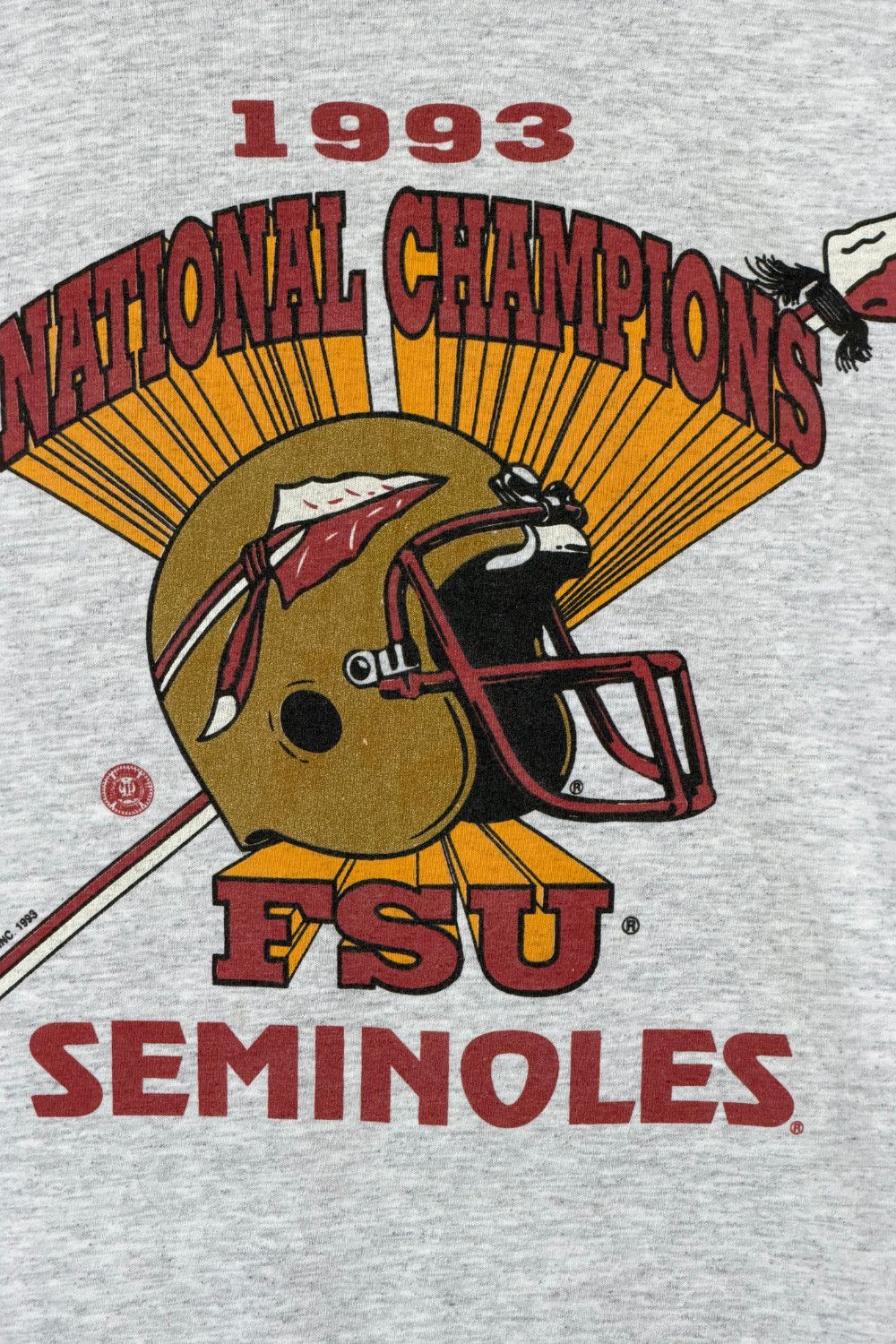 Vintage Vintage 1993 Florida State Seminoles National Champions Tee Size US M / EU 48-50 / 2 - 6 Thumbnail