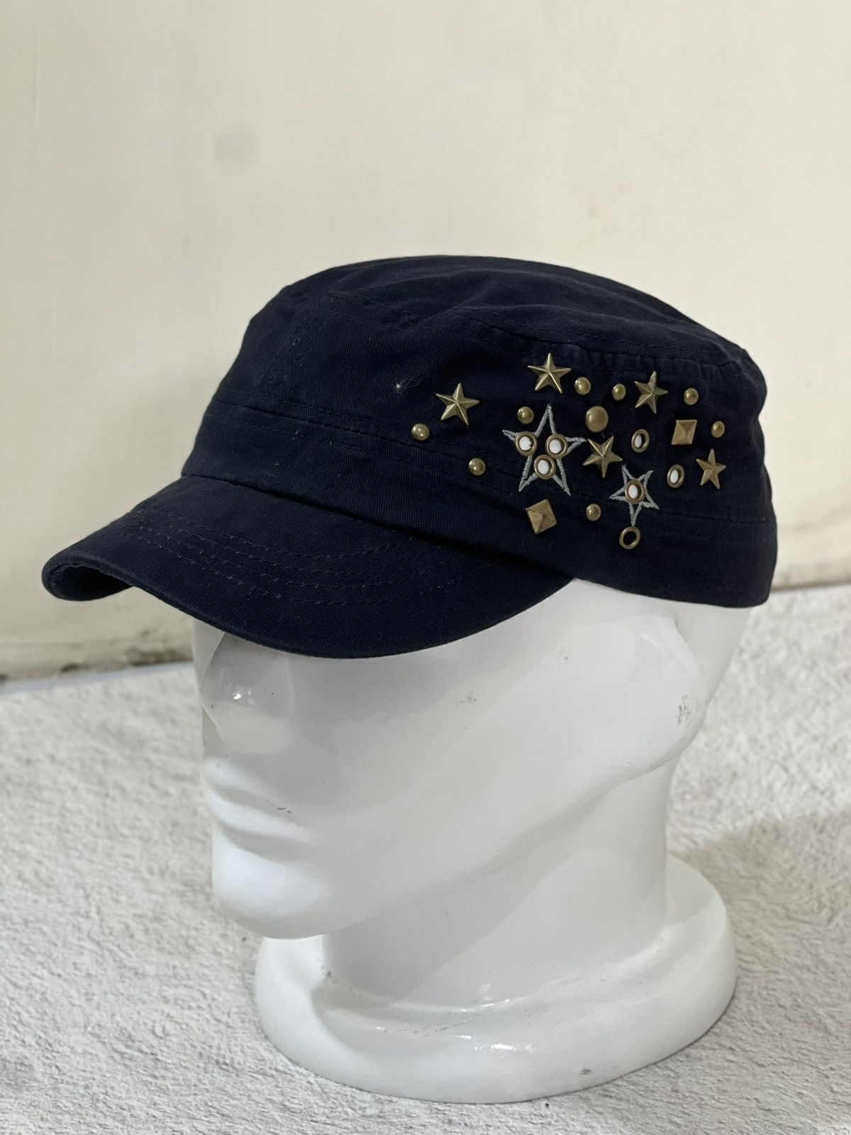 Undercover 2000s Japanese Cadet Hat Hysteric Ifsix 14th Studded Cap y2k Size ONE SIZE - 1 Thumbnail