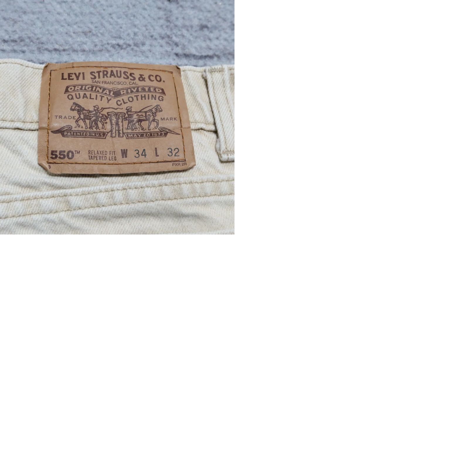 Levi's Vintage Levi's 550 Jeans Mens Tan Size 32 31 Denim Relaxed Fit Tapered Jeans Mens Tan 550 Vintage Levi's Jeans Size US 32 / EU 48 - 9 Thumbnail