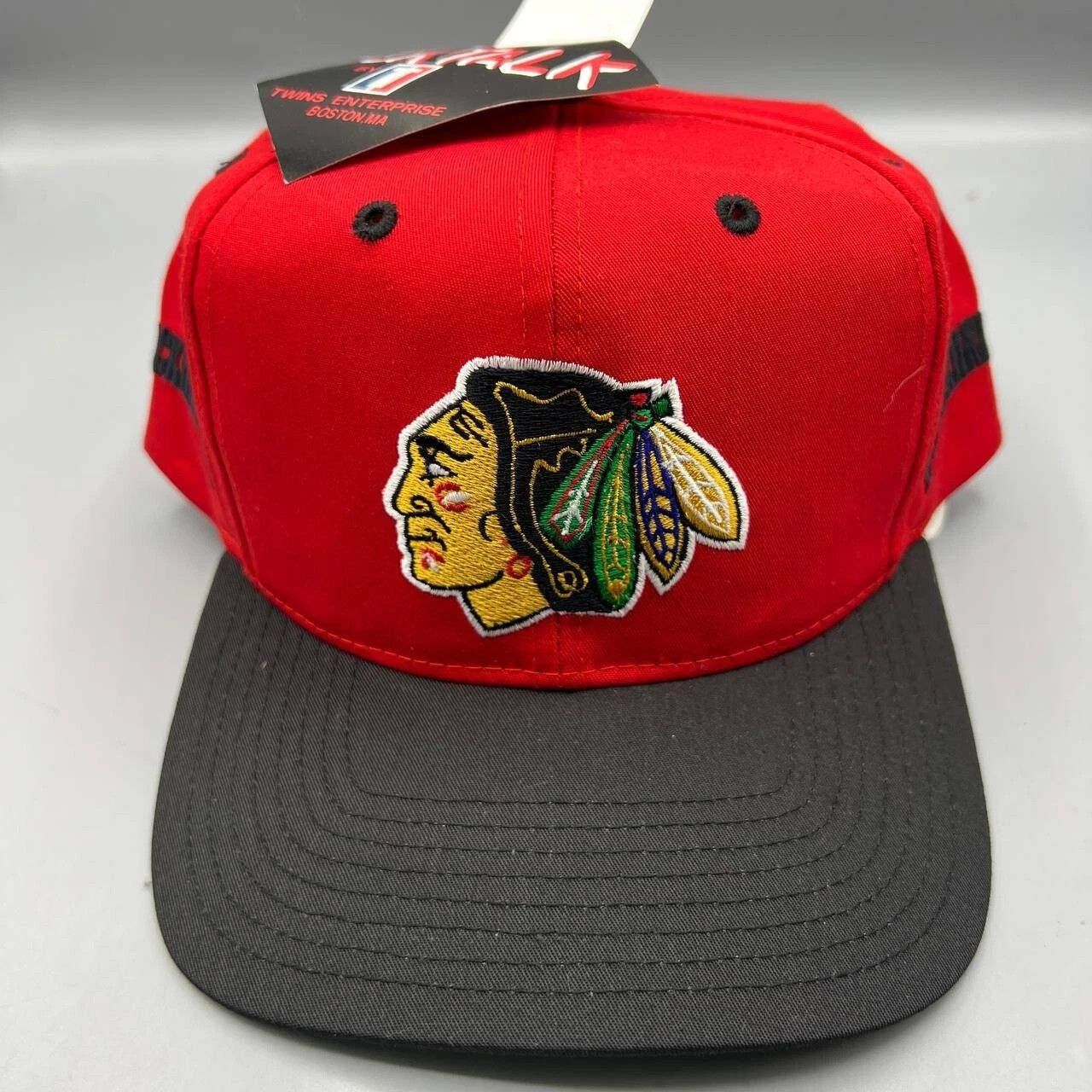 Twins Enterprise Inc. × Vintage Chicago Blackhawks Hat Men Twins Enterprise NHL Snap Back Size ONE SIZE - 1 Thumbnail