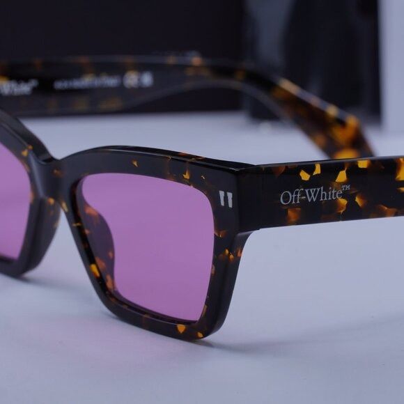 Off-White Off-White OERI110 CINCINNATI 6030 Sunglasses Havana Cat Eye Size ONE SIZE - 2 Thumbnail
