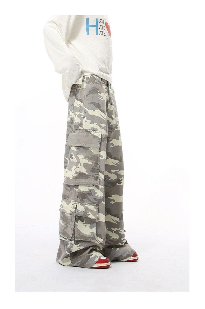 Japanese Brand × Jean Multi-pocket cargo loose straight wide-leg camouflage jeans Size US 32 / EU 48 - 5 Thumbnail