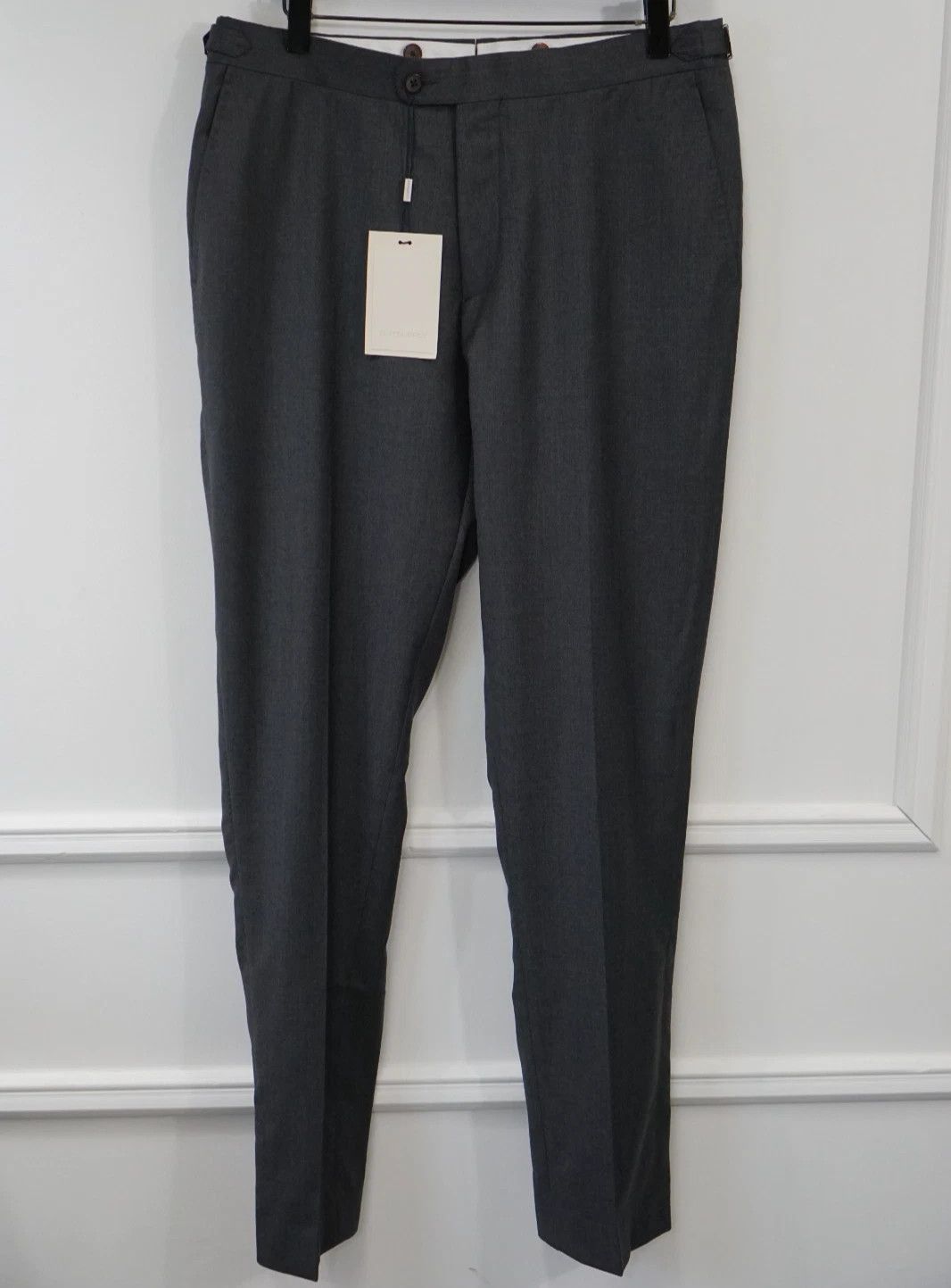 Suitsupply Men Suitsupply Pants Grey Wool Brescia Size 24 UK/US38S Size 38S - 1 Thumbnail