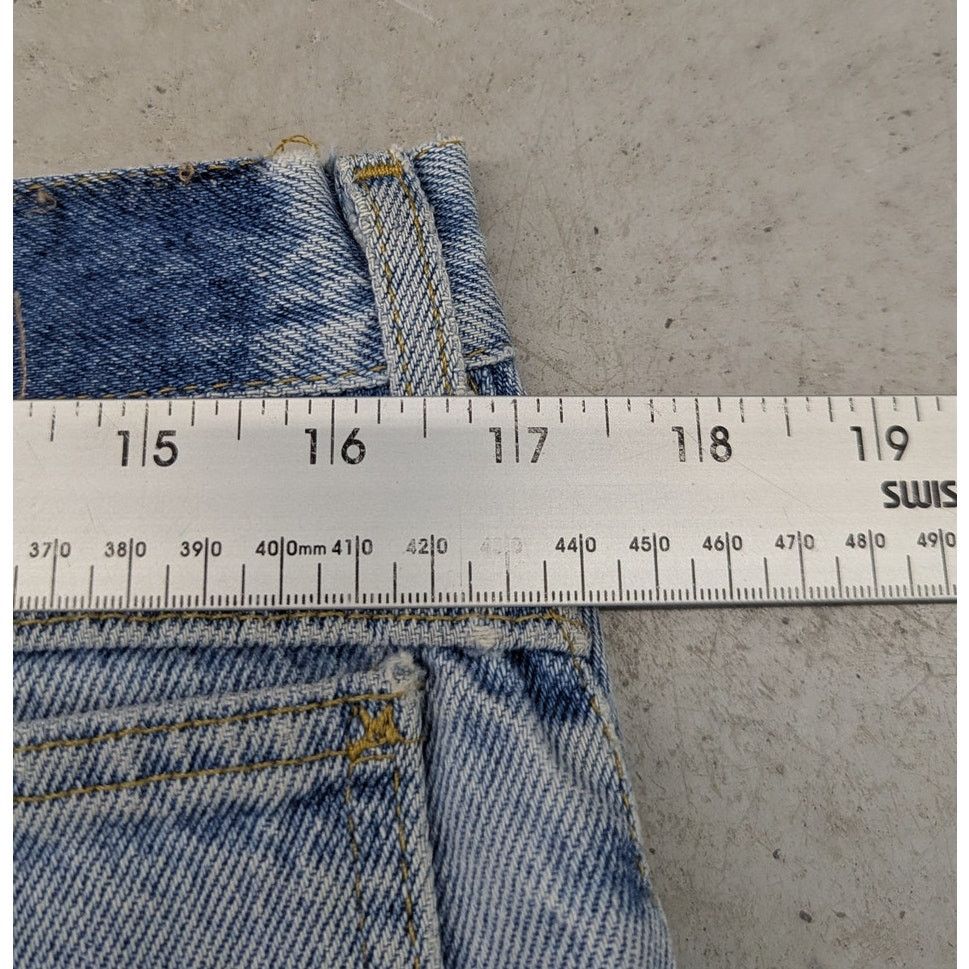 Lee × Vintage Vintage Lee Storm Rider Light Blue Distressed Denim Jeans Size US 34 / EU 50 - 7 Thumbnail