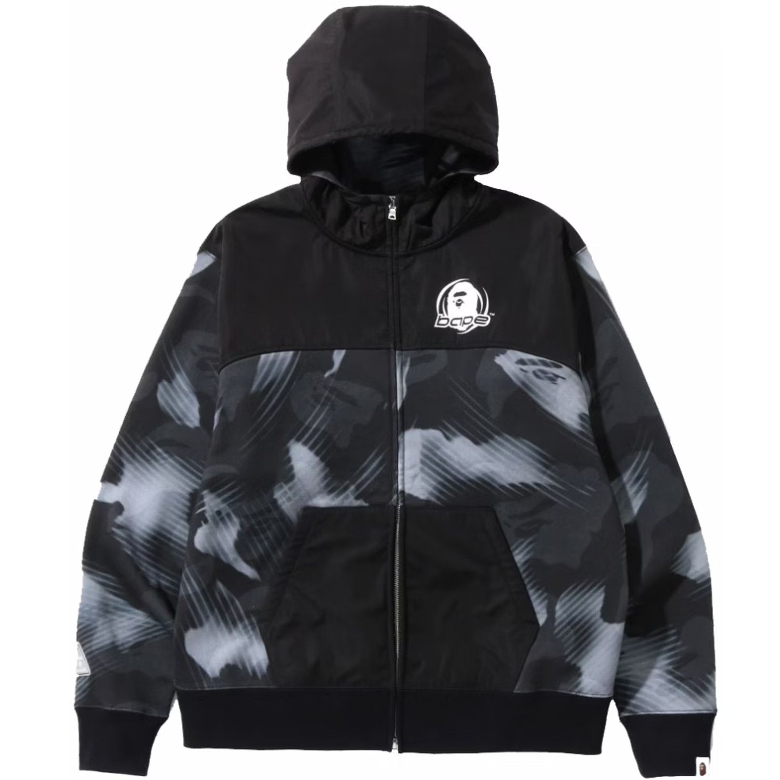Bape Bape Stroke Camo Black Relaxed Fit FullZip Hoodie Size Large Size US L / EU 52-54 / 3 - 1 Thumbnail